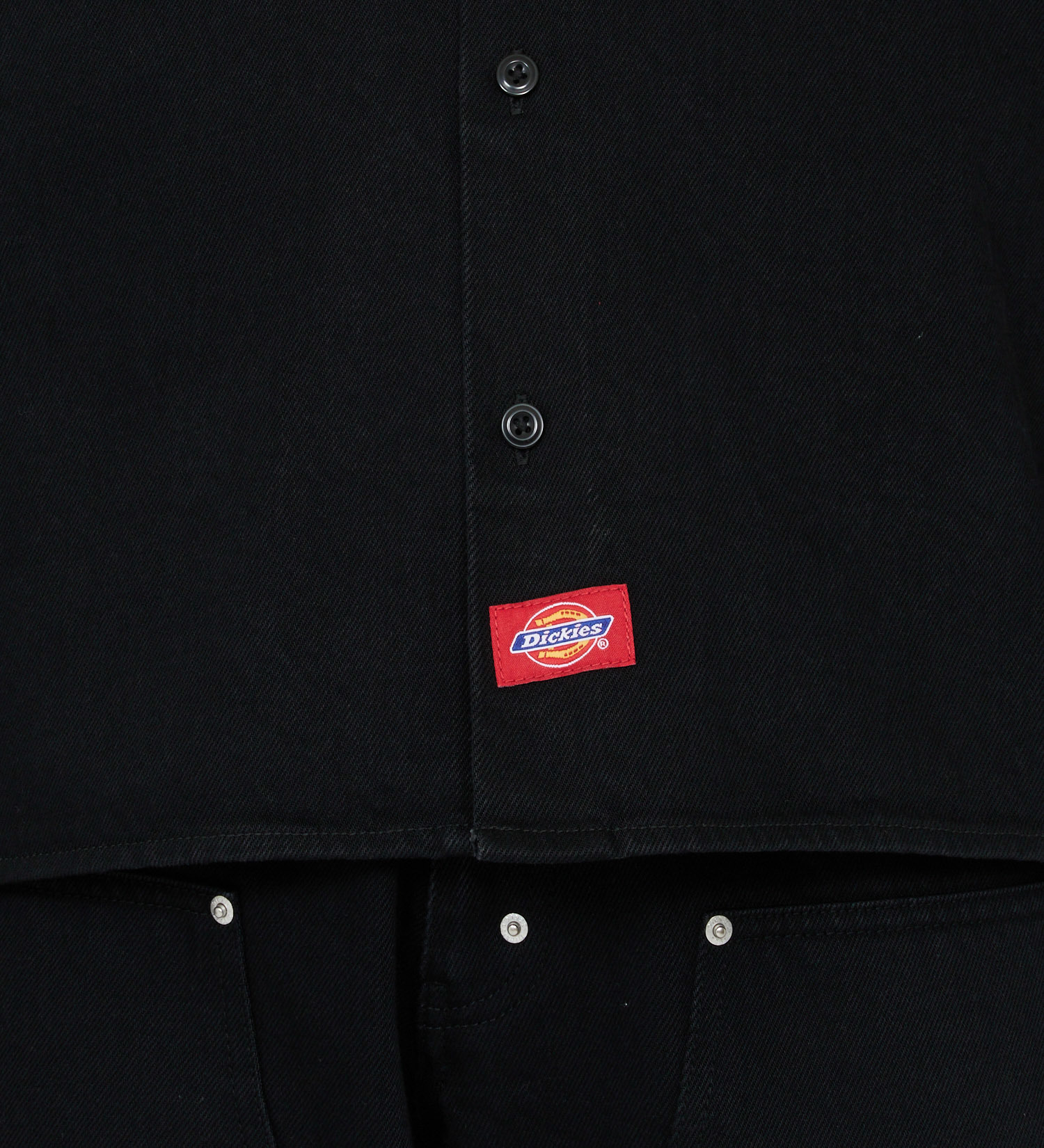 Dickies(ディッキーズ)のルーズフィット デニムワークシャツ|トップス/シャツ/ブラウス/メンズ|ブラックデニム