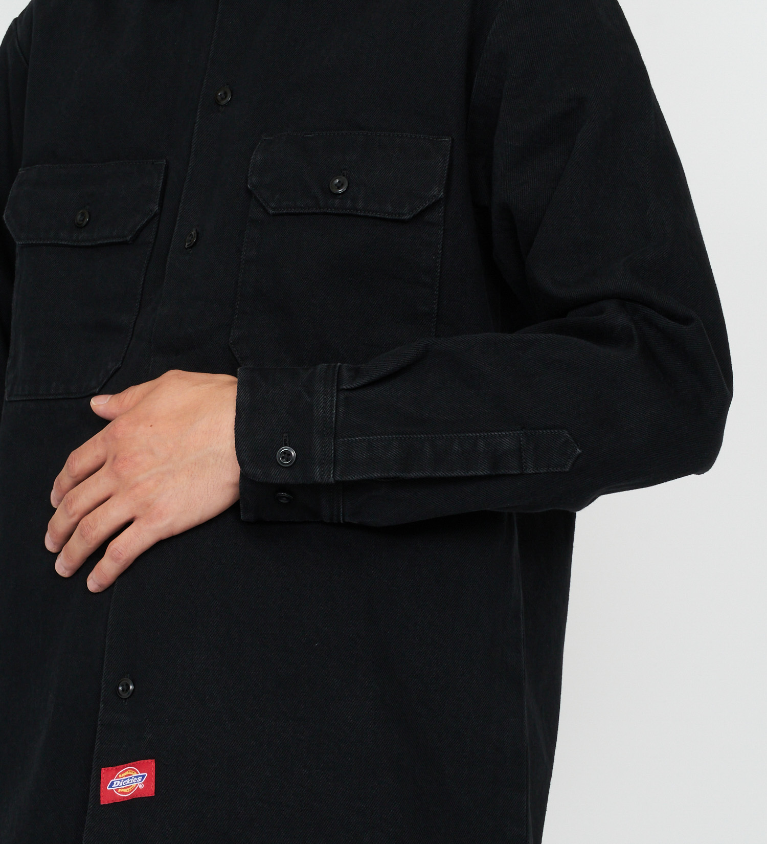 Dickies(ディッキーズ)のルーズフィット デニムワークシャツ|トップス/シャツ/ブラウス/メンズ|ブラックデニム
