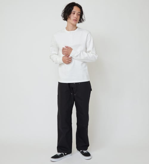 ヘンリーネックワッフル