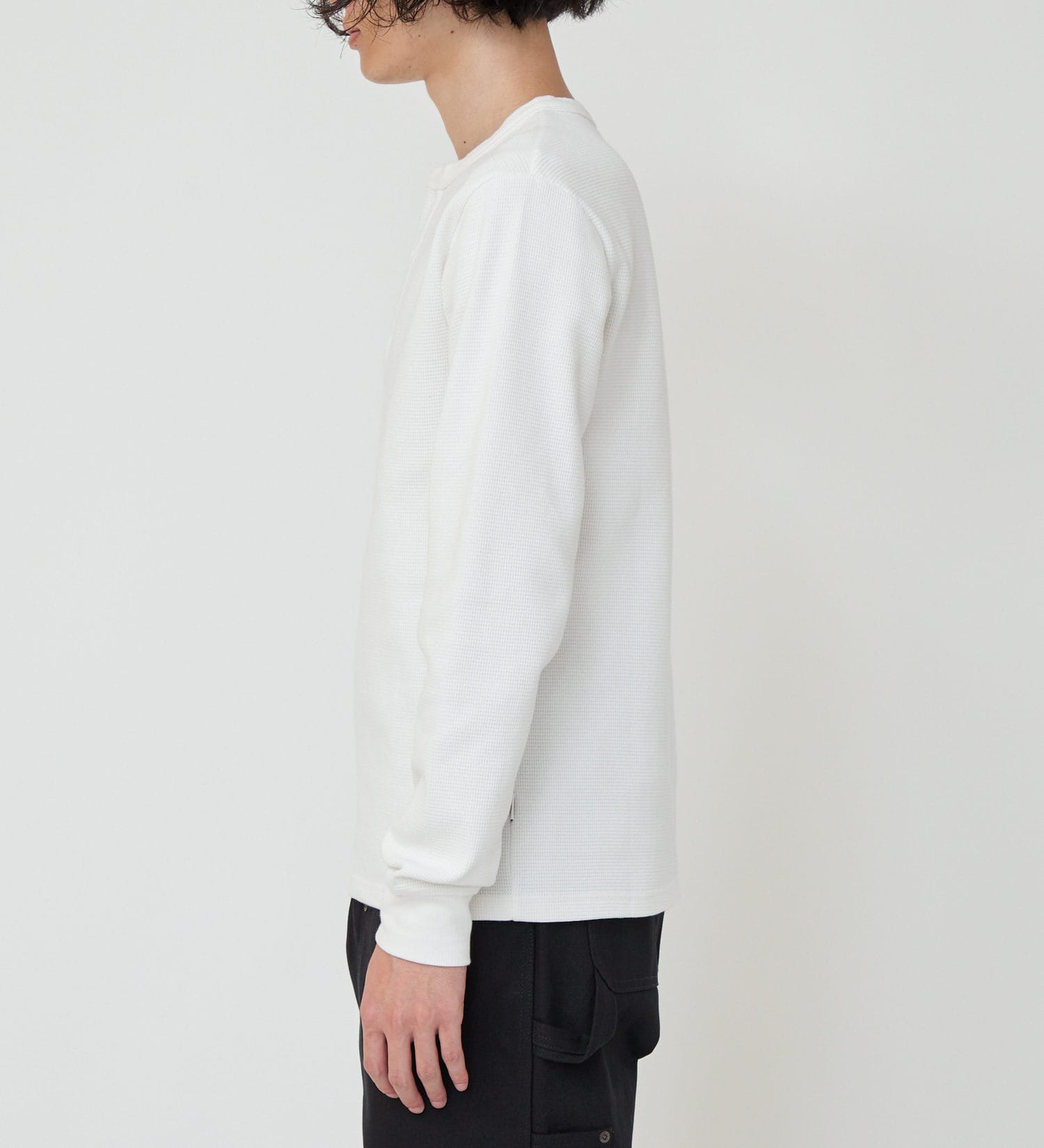 Dickies(ディッキーズ)のヘンリーネックワッフル|トップス/Tシャツ/カットソー/メンズ|ホワイト