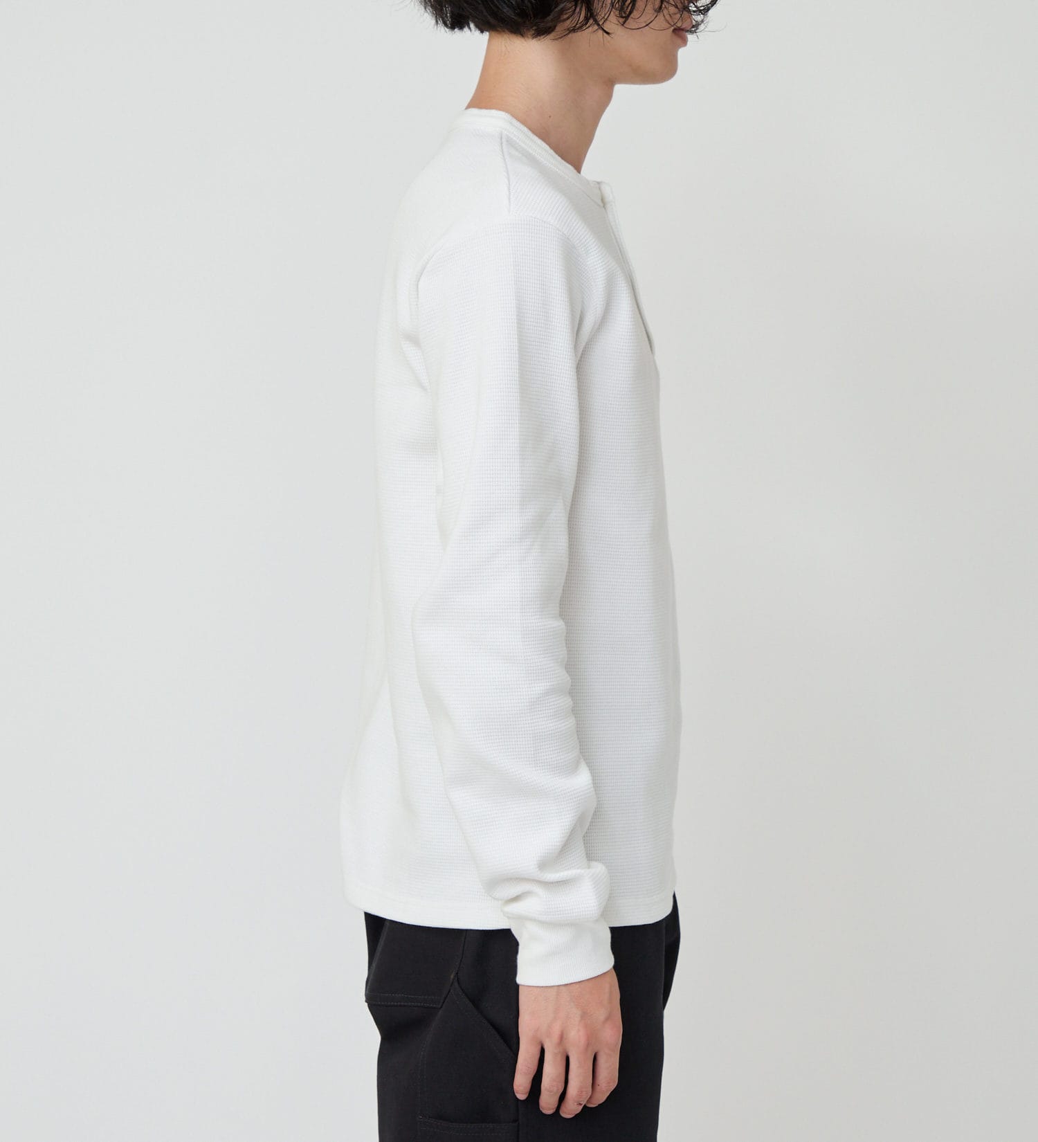 Dickies(ディッキーズ)のヘンリーネックワッフル|トップス/Tシャツ/カットソー/メンズ|ホワイト