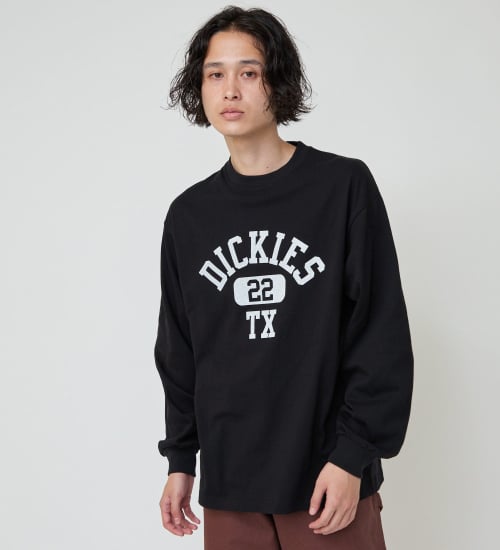 Dickies(ディッキーズ)のアーチロゴロングスリーブTシャツ|トップス/Tシャツ/カットソー/メンズ|ブラック