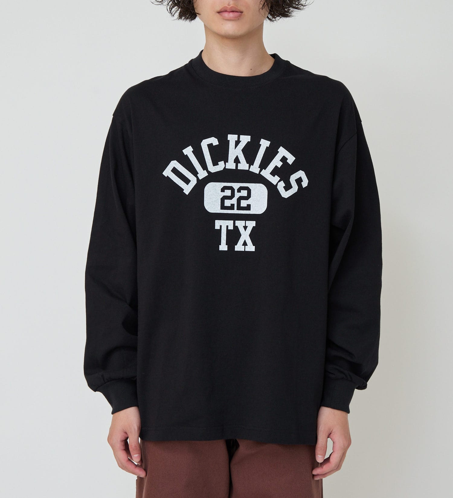 Dickies(ディッキーズ)のアーチロゴロングスリーブTシャツ|トップス/Tシャツ/カットソー/メンズ|ブラック