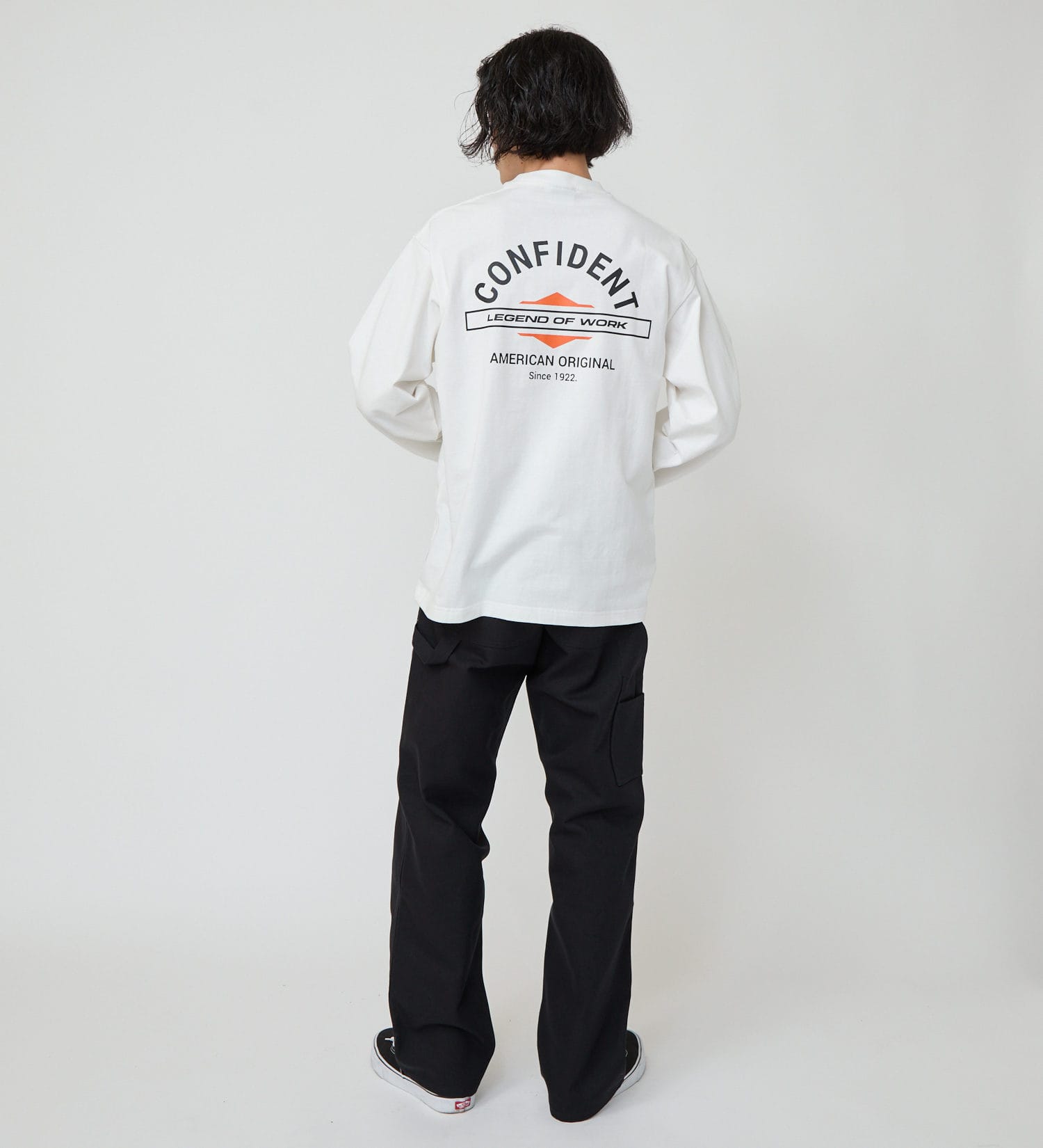 Dickies(ディッキーズ)のバックプリントロングスリーブTシャツ|トップス/Tシャツ/カットソー/メンズ|ホワイト