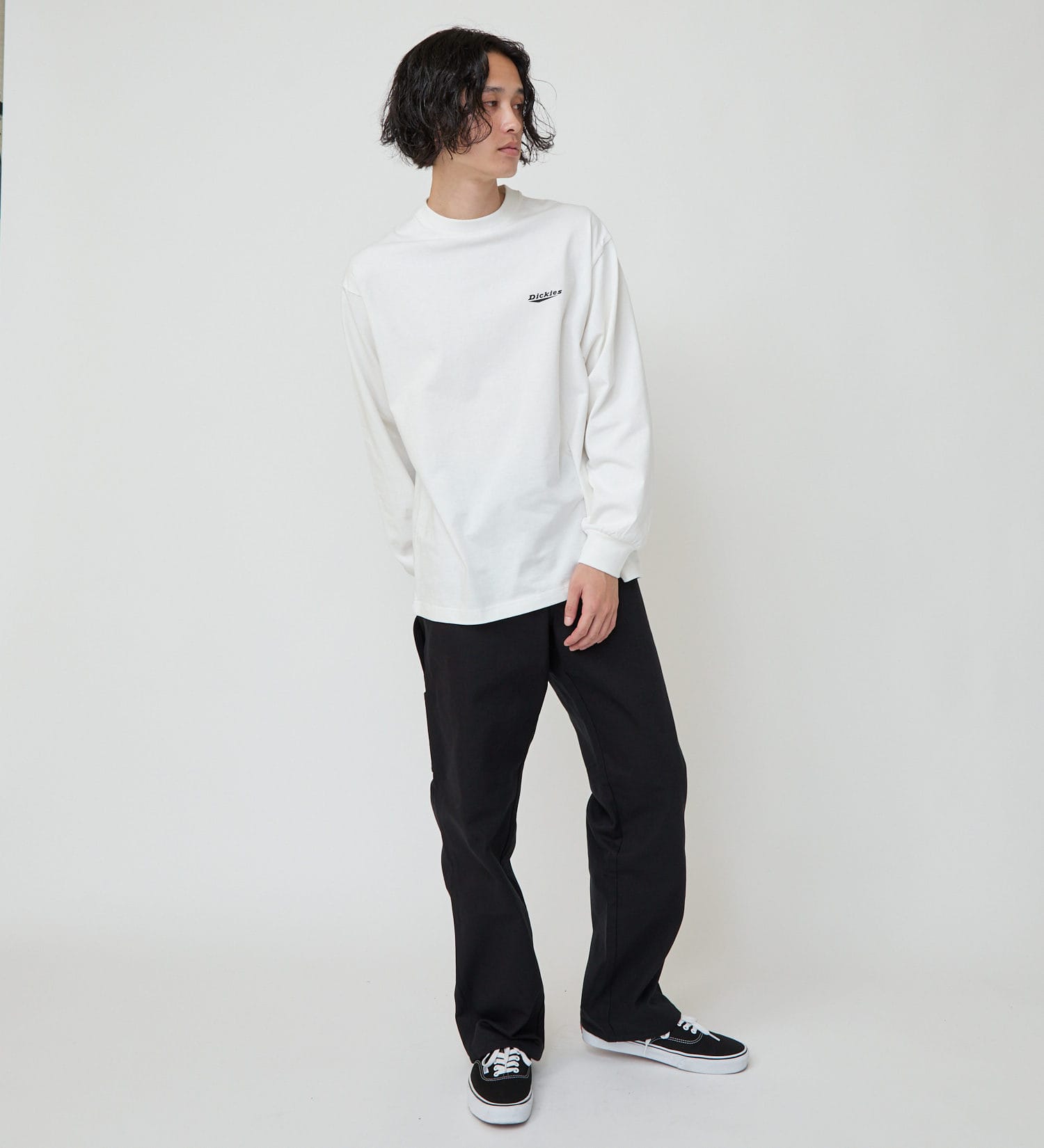 Dickies(ディッキーズ)のバックプリントロングスリーブTシャツ|トップス/Tシャツ/カットソー/メンズ|ホワイト