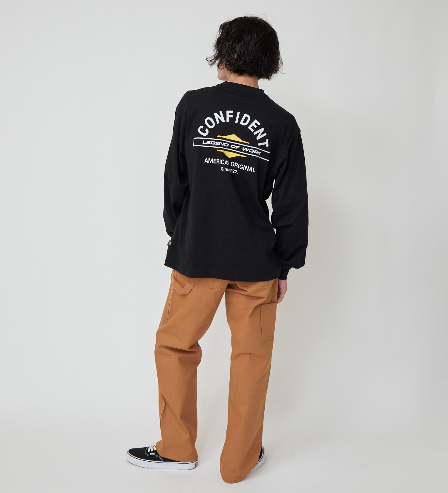 Dickies(ディッキーズ)のバックプリントロングスリーブTシャツ|トップス/Tシャツ/カットソー/メンズ|ブラック