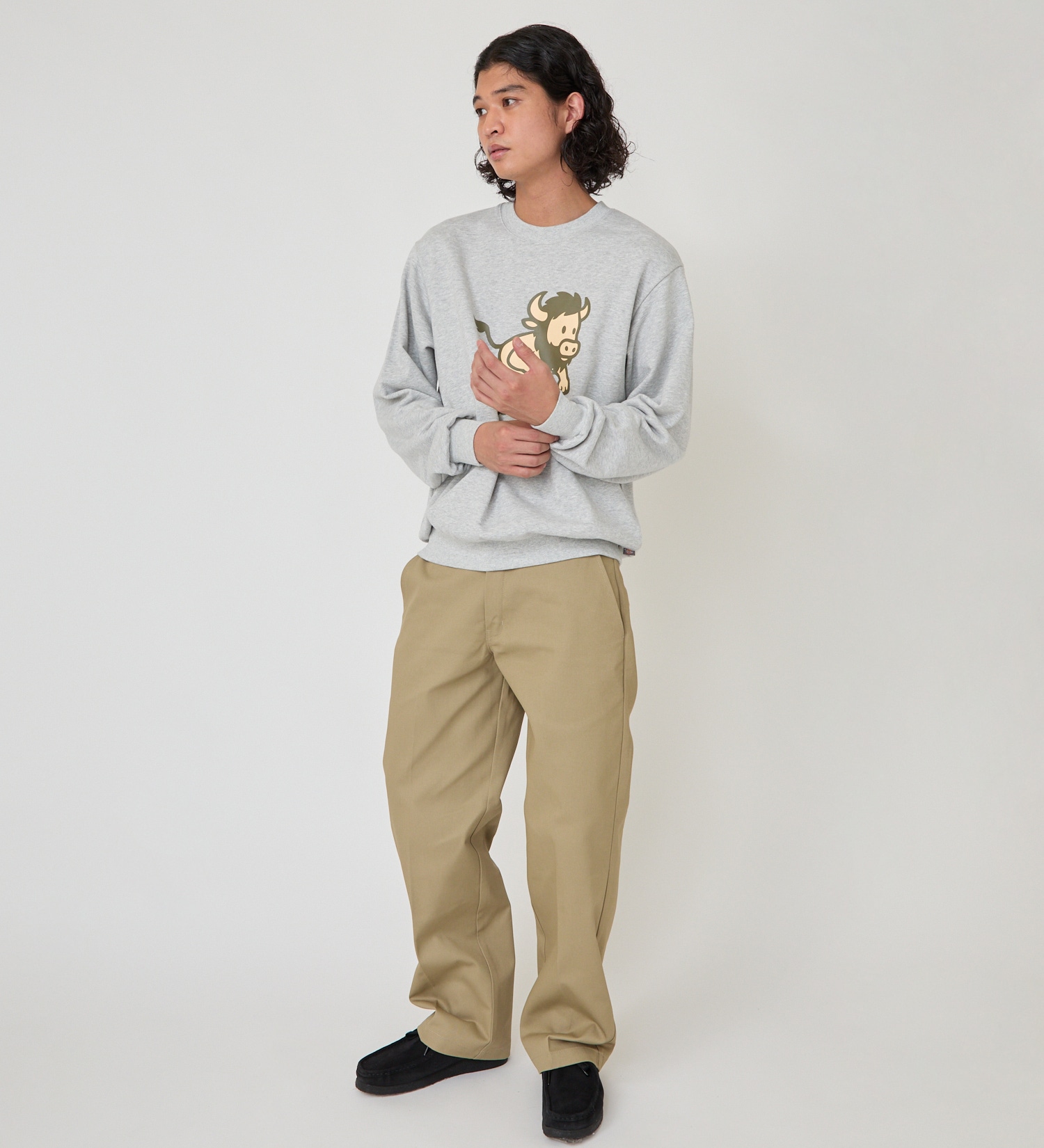 Dickies(ディッキーズ)のウォッシュプリントフーディー|トップス/スウェット/メンズ|ヘザ－グレー