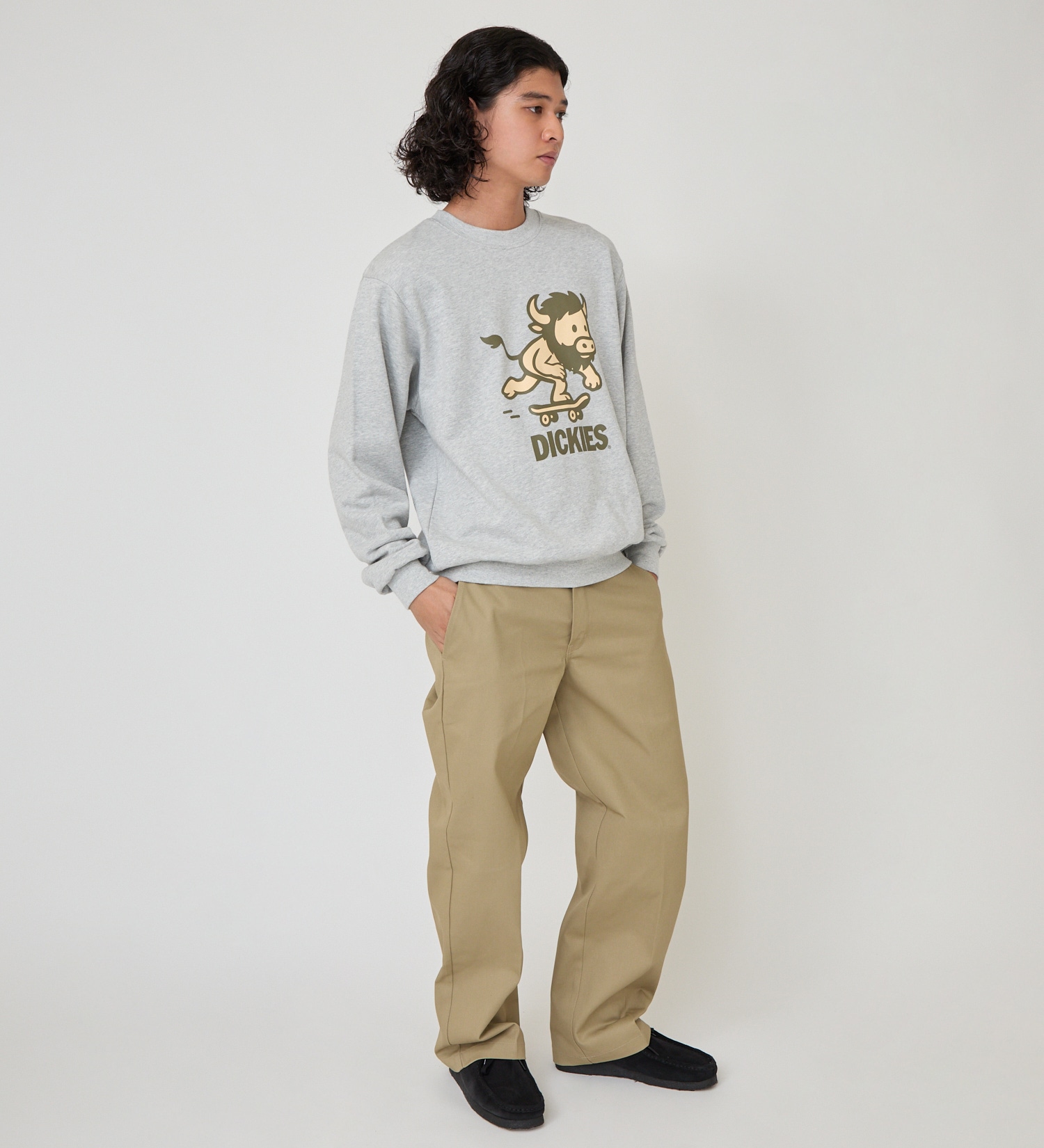 Dickies(ディッキーズ)のウォッシュプリントフーディー|トップス/スウェット/メンズ|ヘザ－グレー