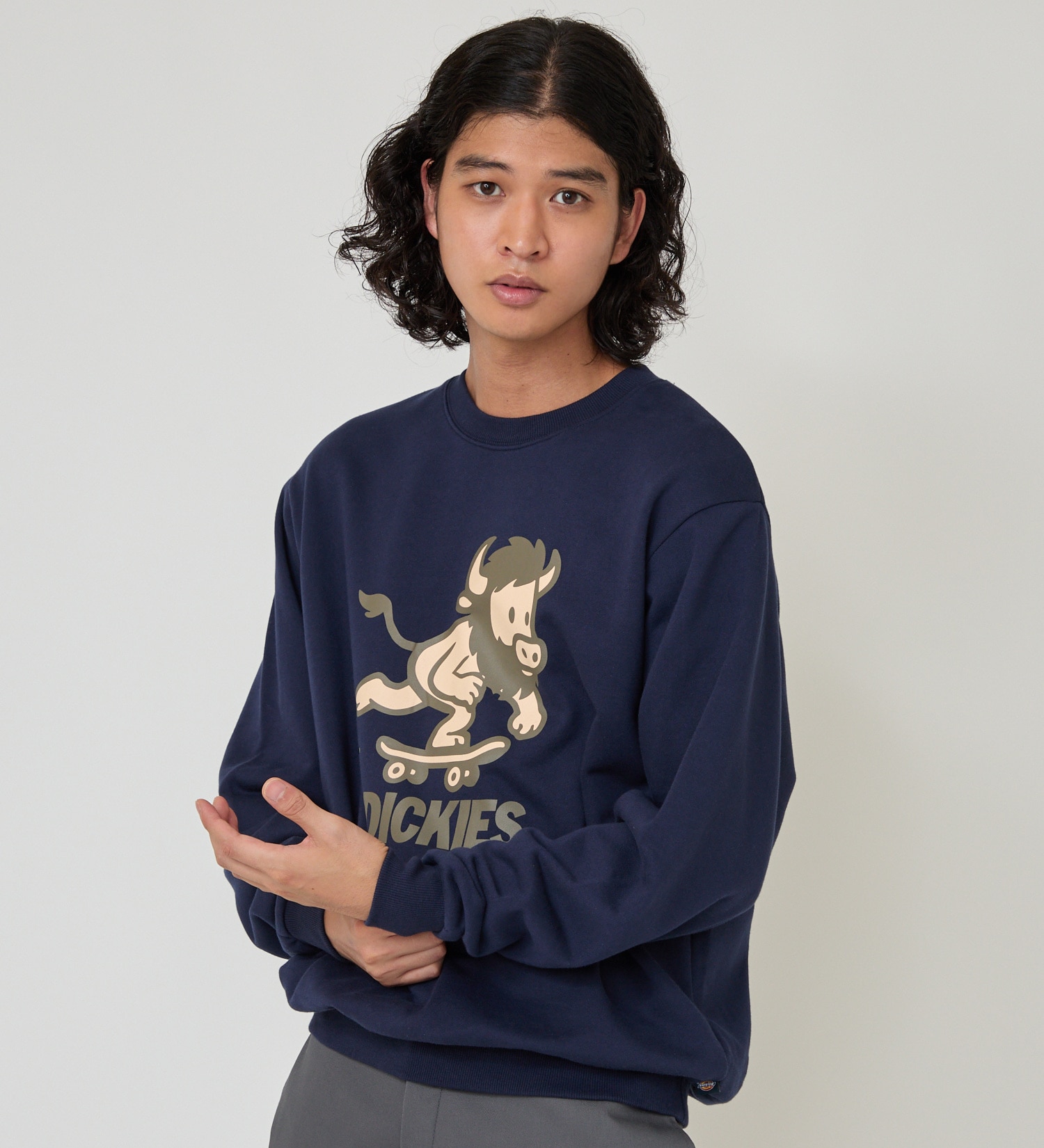 Dickies(ディッキーズ)のウォッシュプリントフーディー|トップス/スウェット/メンズ|ネイビー
