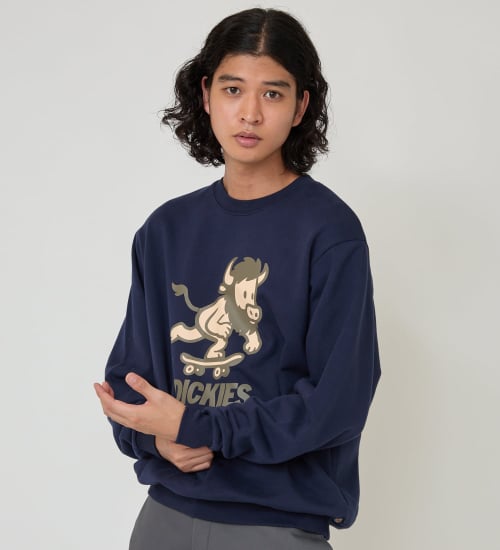 Dickies(ディッキーズ)のウォッシュプリントフーディー|トップス/スウェット/メンズ|ネイビー
