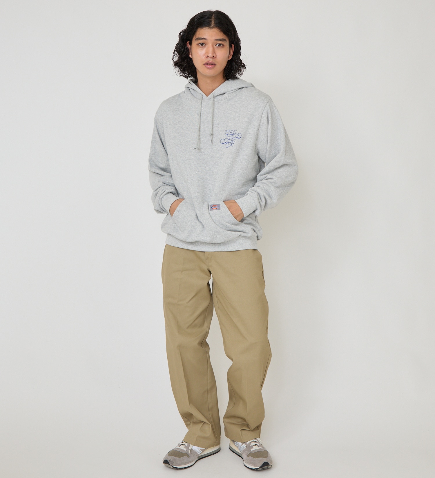 Dickies(ディッキーズ)のウォッシュプリントフーディー|トップス/パーカー/メンズ|ヘザ－グレー