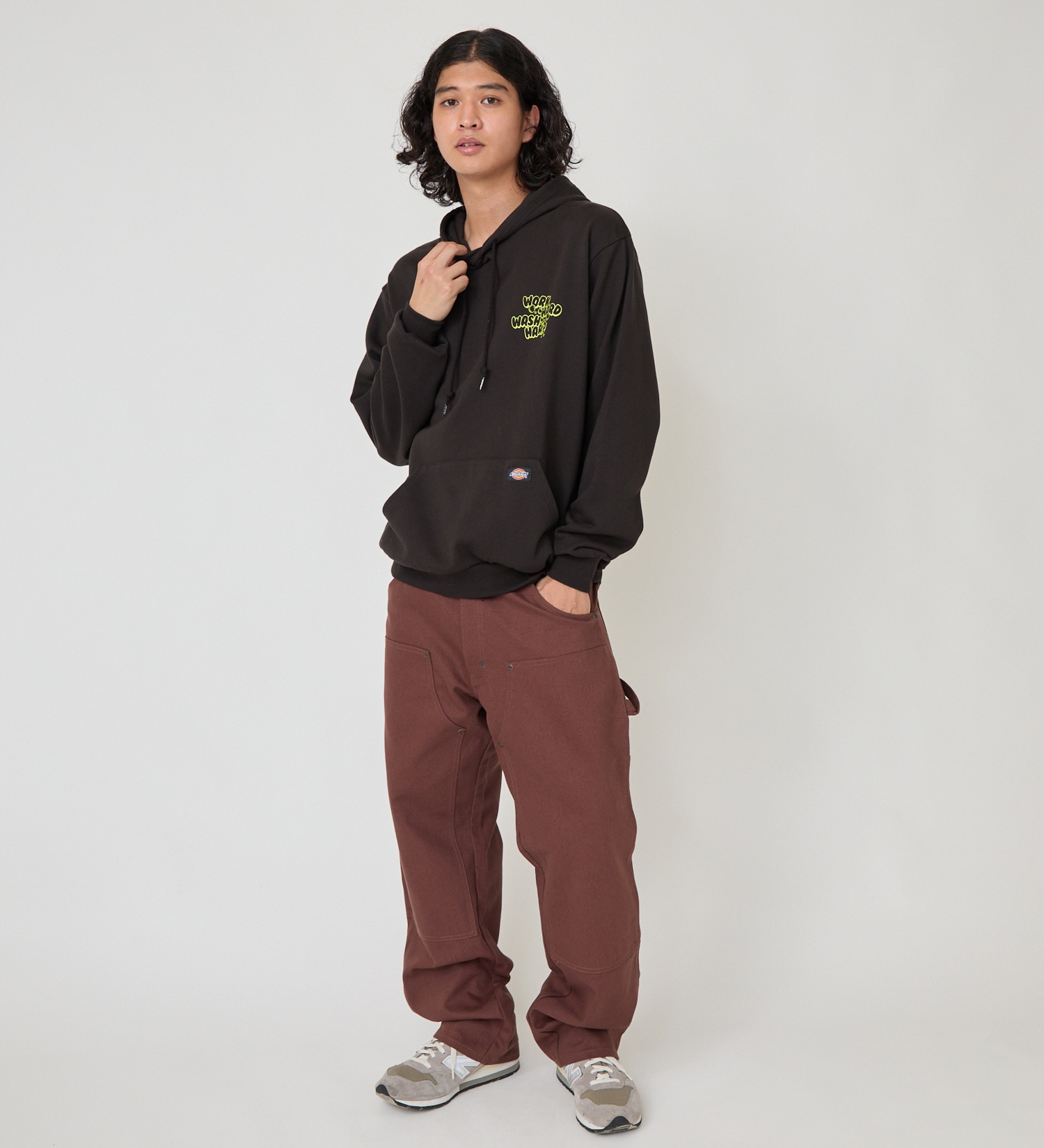 Dickies(ディッキーズ)のウォッシュプリントフーディー|トップス/パーカー/メンズ|ブラック