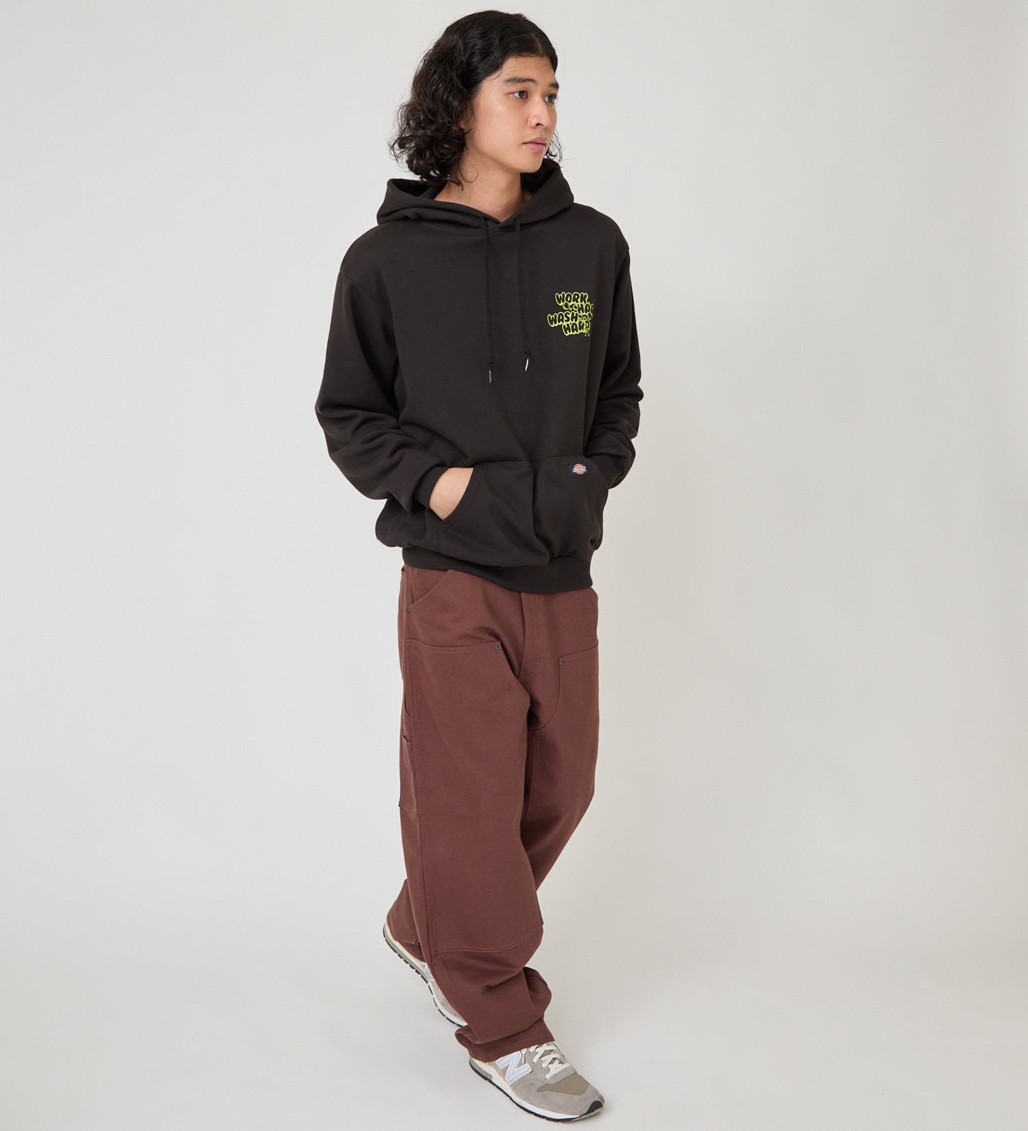 Dickies(ディッキーズ)のウォッシュプリントフーディー|トップス/パーカー/メンズ|ブラック