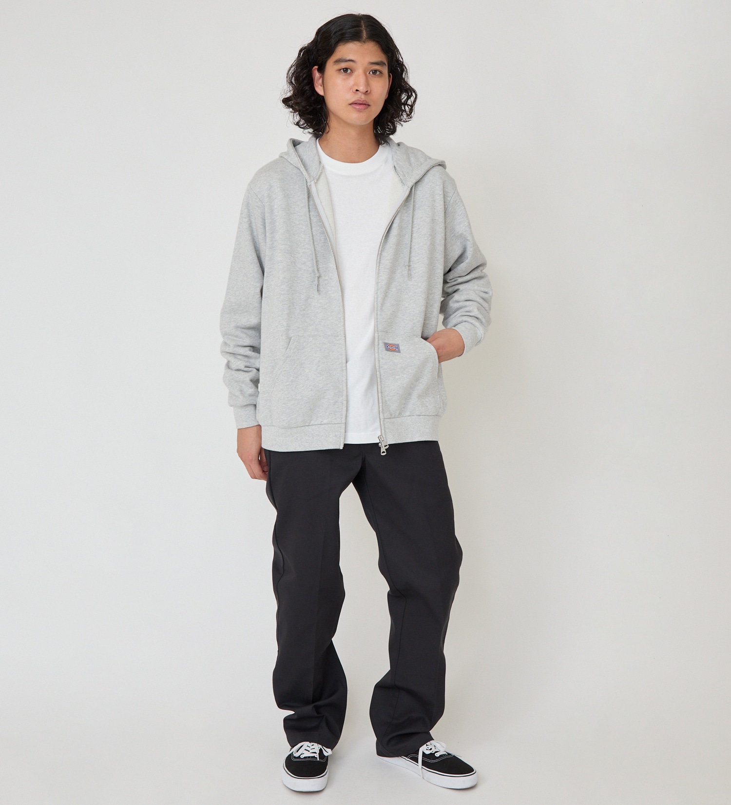 Dickies(ディッキーズ)のプレーンフーディー|トップス/パーカー/メンズ|ヘザ-グレー