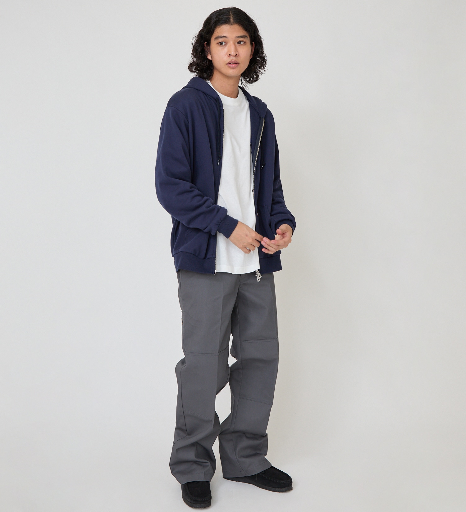 Dickies(ディッキーズ)のプレーンフーディー|トップス/パーカー/メンズ|ネイビー