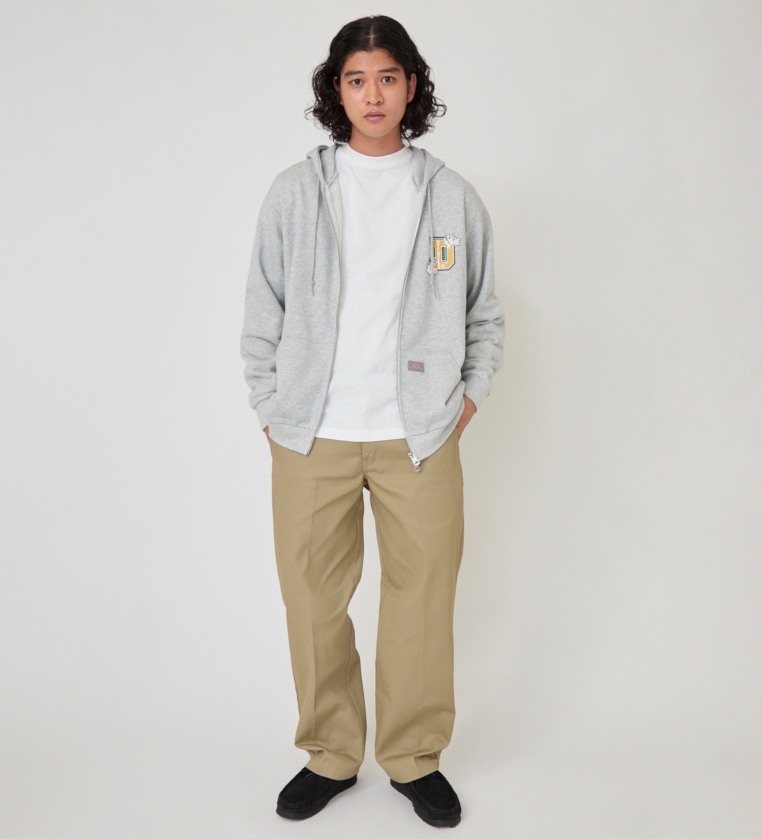 Dickies(ディッキーズ)のエンジェルジップフーディー|トップス/パーカー/メンズ|ヘザ－グレー