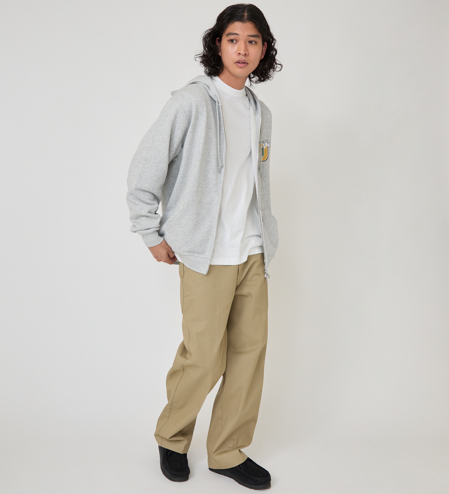 Dickies(ディッキーズ)のエンジェルジップフーディー|トップス/パーカー/メンズ|ヘザ－グレー