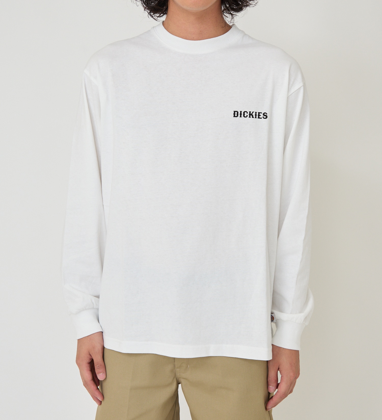 Dickies(ディッキーズ)のグラフィックロングスリーブTシャツA-2|トップス/Tシャツ/カットソー/メンズ|ホワイト