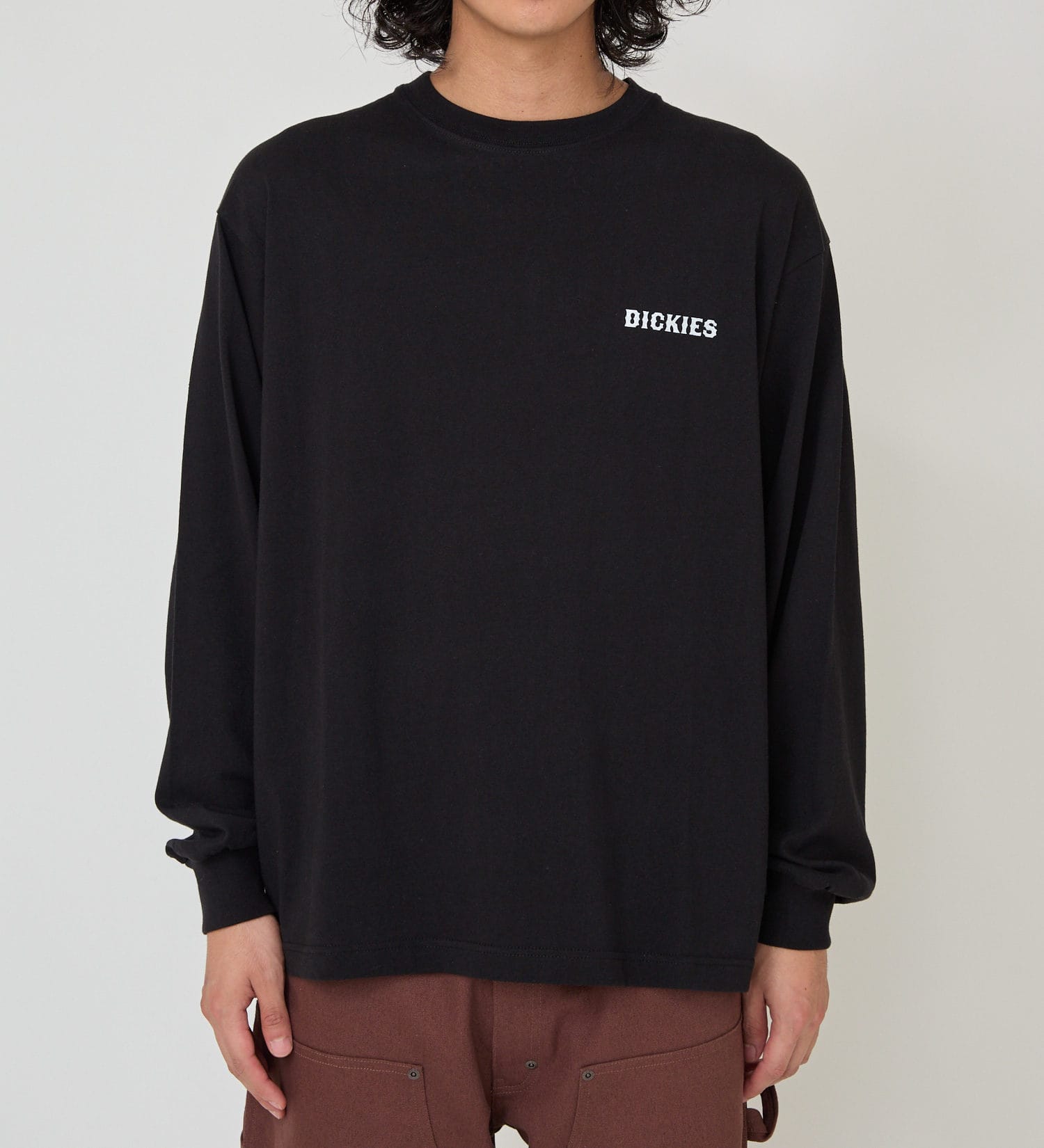 Dickies(ディッキーズ)のグラフィックロングスリーブTシャツA-2|トップス/Tシャツ/カットソー/メンズ|ブラック