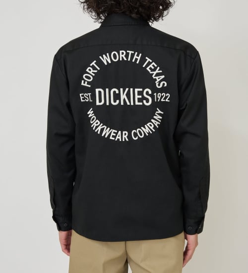 Dickies(ディッキーズ)のバック刺繍シャツ|トップス/シャツ/ブラウス/メンズ|ブラック