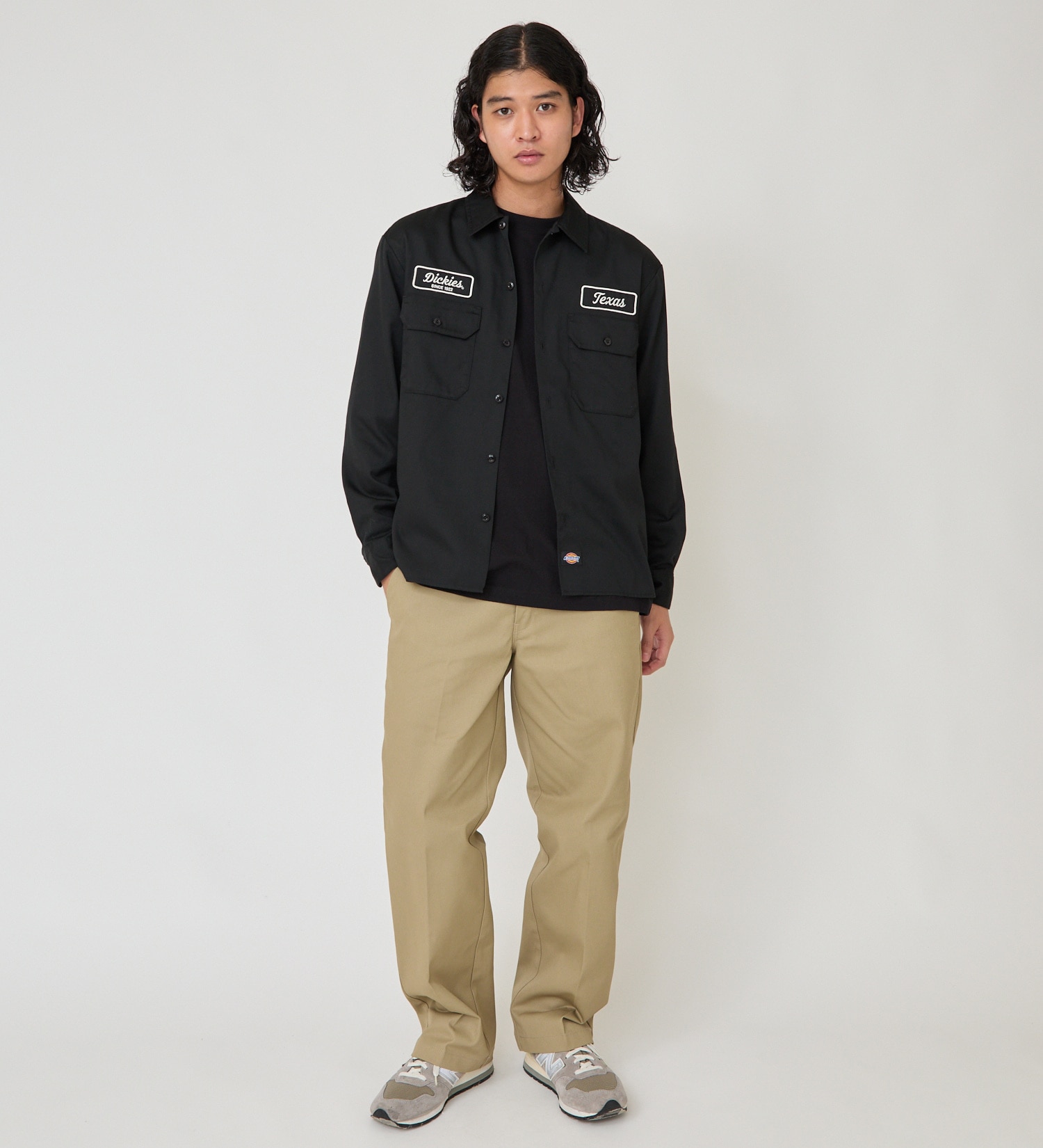 Dickies(ディッキーズ)のバック刺繍シャツ|トップス/シャツ/ブラウス/メンズ|ブラック
