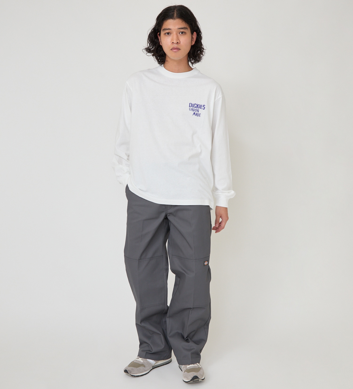 Dickies(ディッキーズ)のグラフィックロングスリーブTシャツS-2|トップス/Tシャツ/カットソー/メンズ|ホワイト