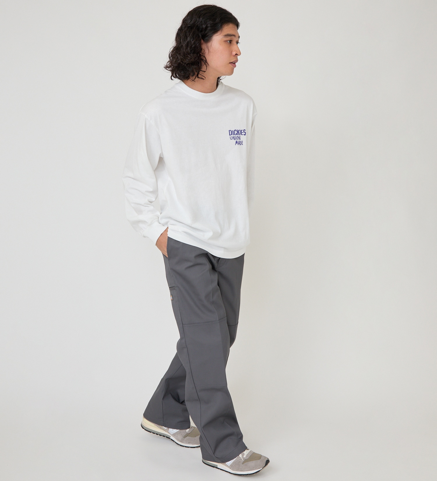 Dickies(ディッキーズ)のグラフィックロングスリーブTシャツS-2|トップス/Tシャツ/カットソー/メンズ|ホワイト