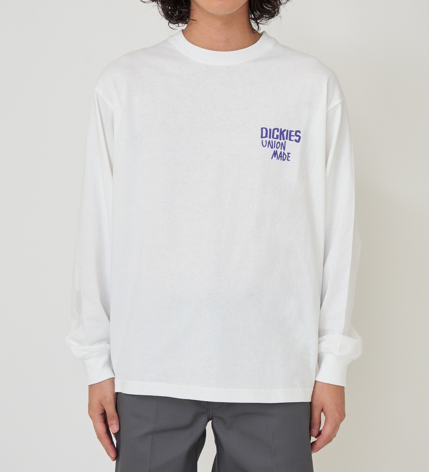 Dickies(ディッキーズ)のグラフィックロングスリーブTシャツS-2|トップス/Tシャツ/カットソー/メンズ|ホワイト