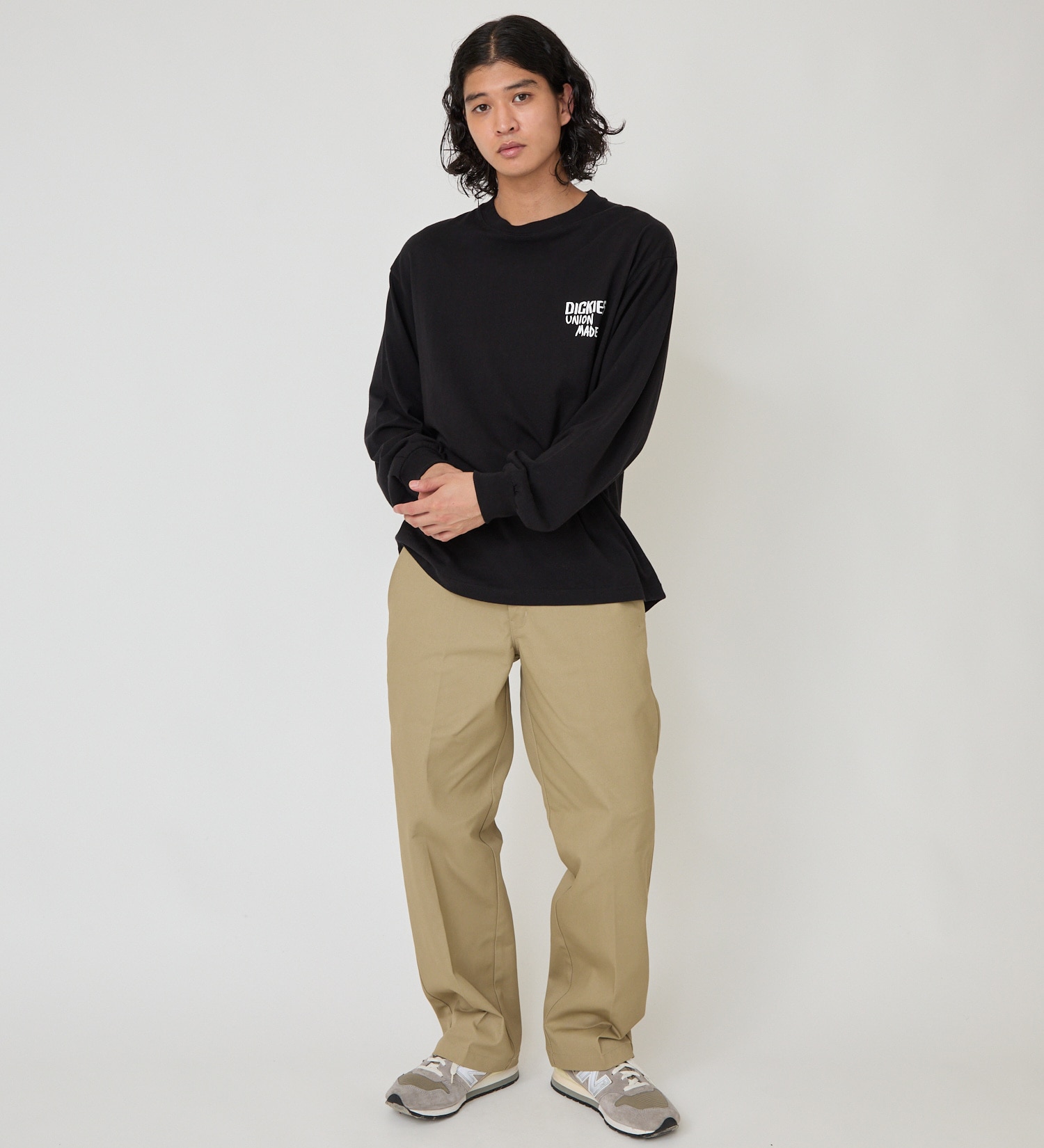 Dickies(ディッキーズ)のグラフィックロングスリーブTシャツS-2|トップス/Tシャツ/カットソー/メンズ|ブラック