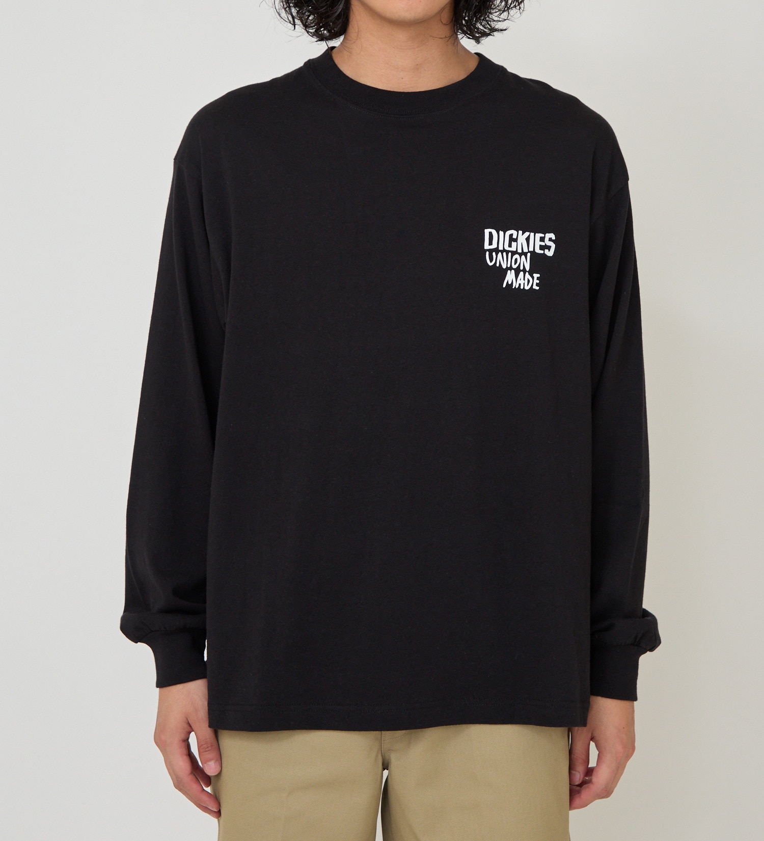 Dickies(ディッキーズ)のグラフィックロングスリーブTシャツS-2|トップス/Tシャツ/カットソー/メンズ|ブラック