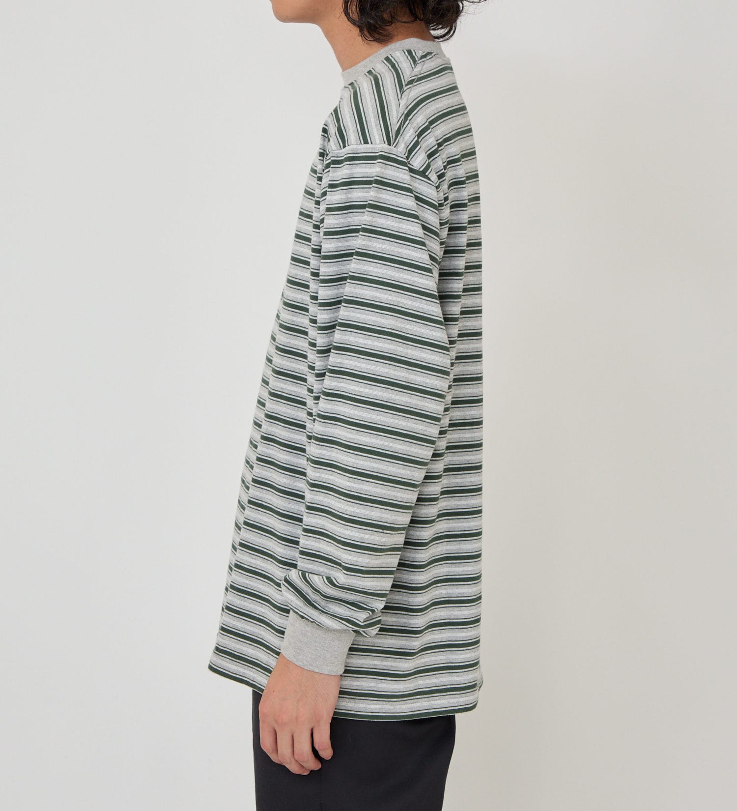 Dickies(ディッキーズ)のマルチボーダーTシャツ|トップス/Tシャツ/カットソー/メンズ|グレー系その他