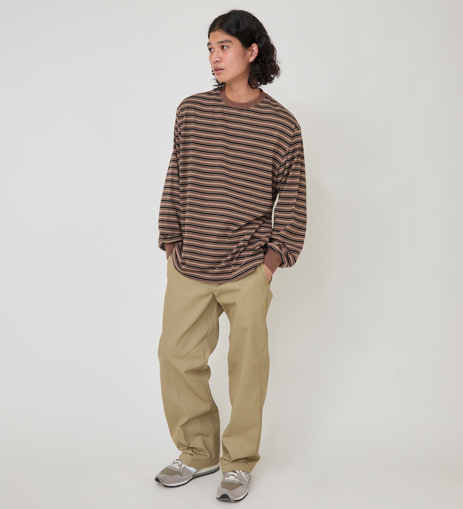 Dickies(ディッキーズ)のマルチボーダーTシャツ|トップス/Tシャツ/カットソー/メンズ|ブラウン系その他