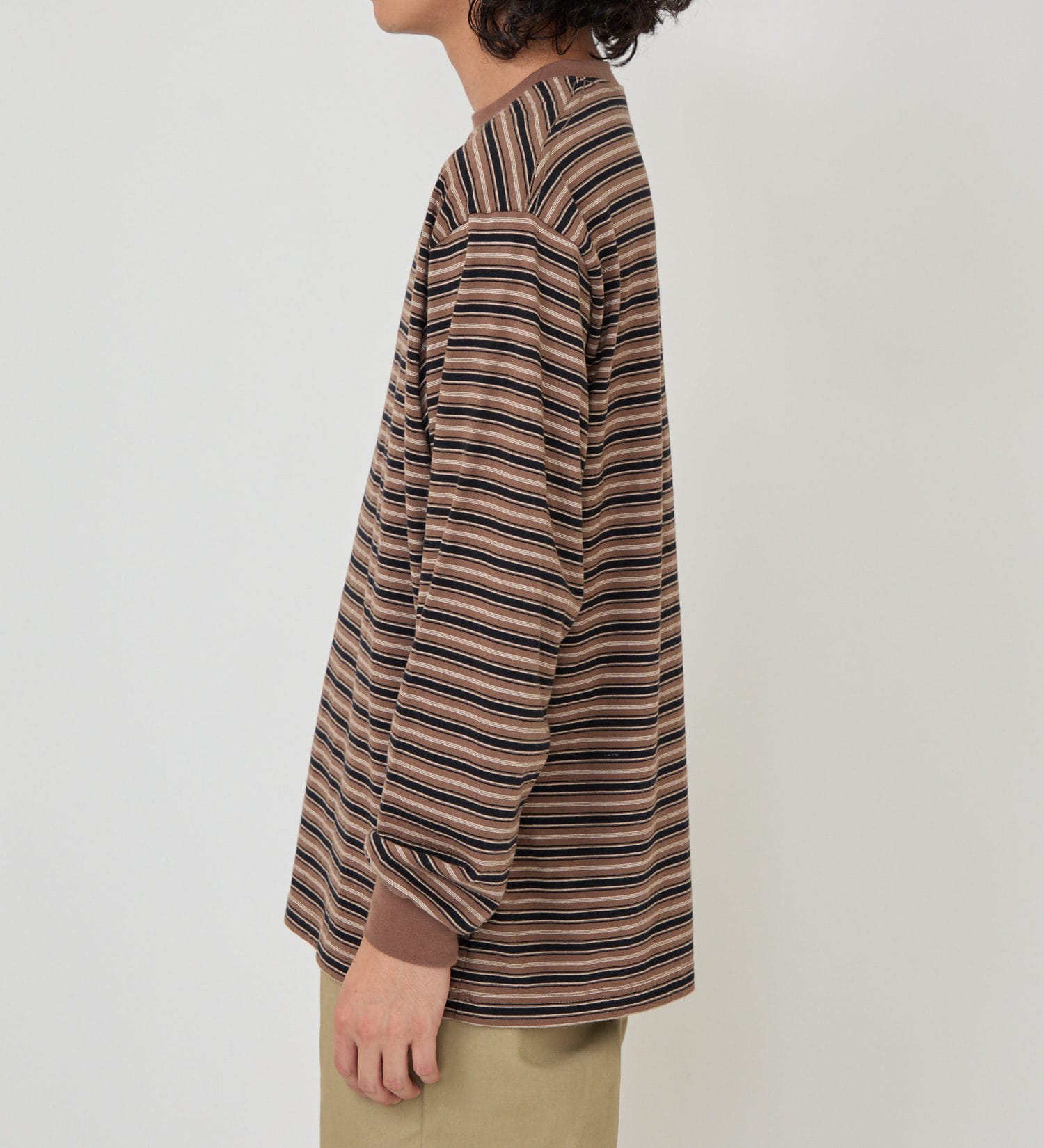 Dickies(ディッキーズ)のマルチボーダーTシャツ|トップス/Tシャツ/カットソー/メンズ|ブラウン系その他