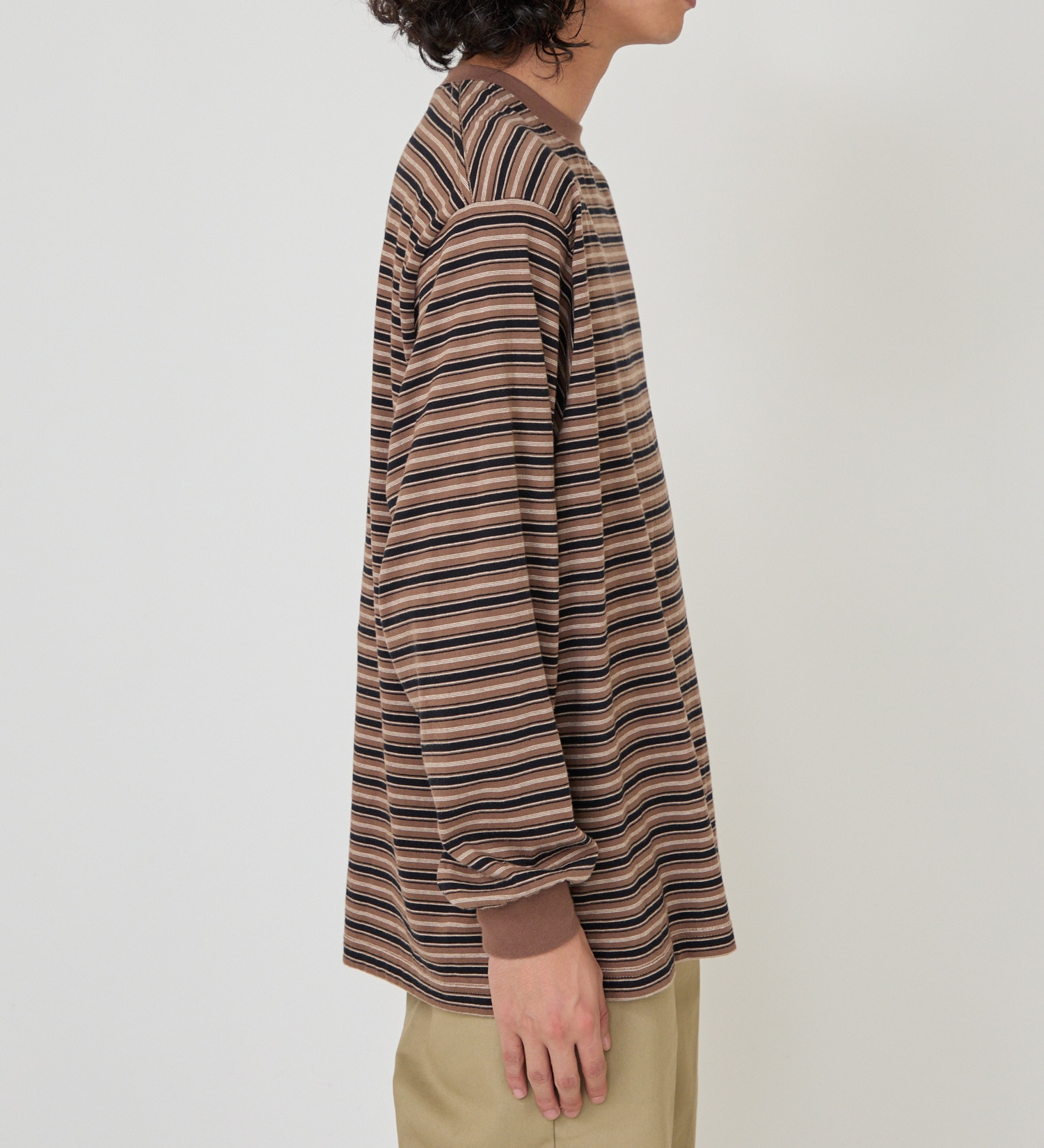 Dickies(ディッキーズ)のマルチボーダーTシャツ|トップス/Tシャツ/カットソー/メンズ|ブラウン系その他