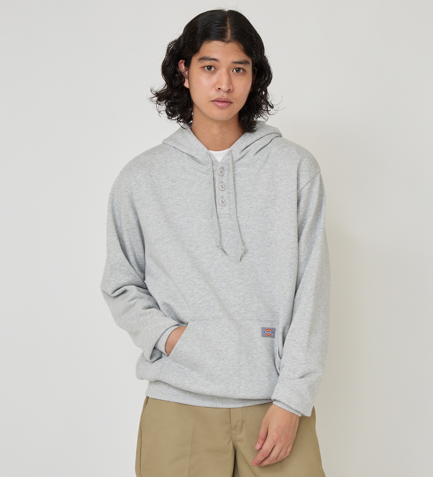 Dickies(ディッキーズ)のヘンリーフーディー|トップス/パーカー/メンズ|ヘザ-グレー