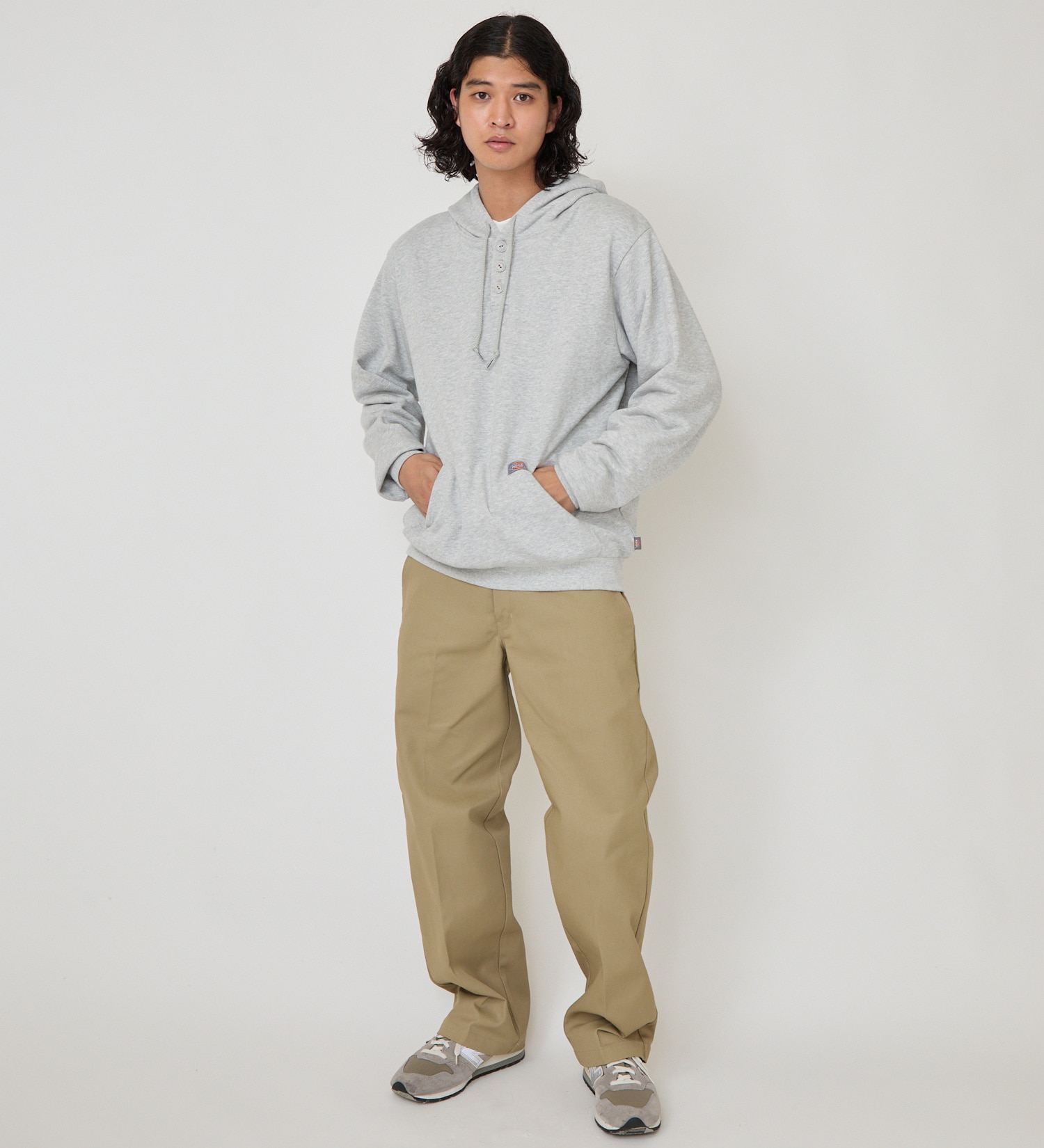 Dickies(ディッキーズ)のヘンリーフーディー|トップス/パーカー/メンズ|ヘザ-グレー