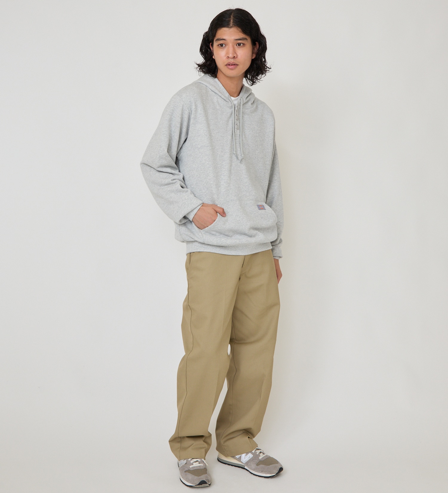 Dickies(ディッキーズ)のヘンリーフーディー|トップス/パーカー/メンズ|ヘザ-グレー