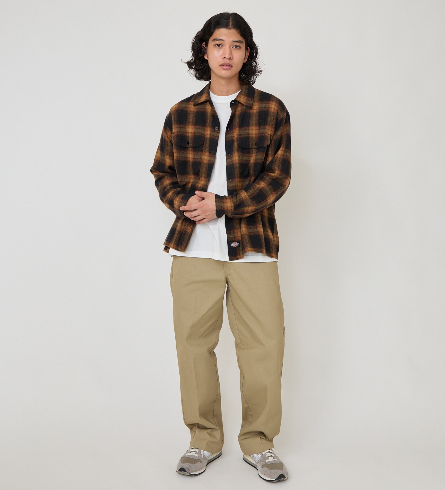 Dickies(ディッキーズ)のオンブレフランネルワークシャツ|トップス/シャツ/ブラウス/メンズ|イエロー系その他