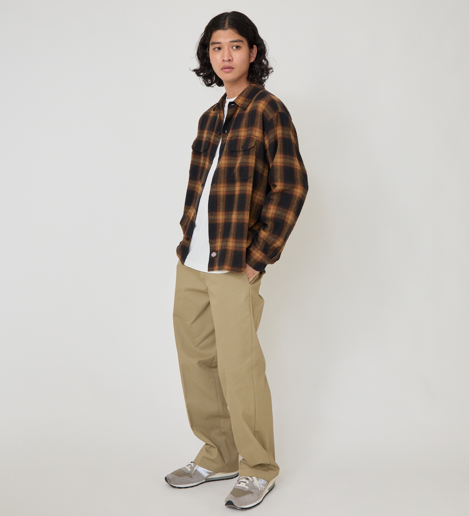 Dickies(ディッキーズ)のオンブレフランネルワークシャツ|トップス/シャツ/ブラウス/メンズ|イエロー系その他