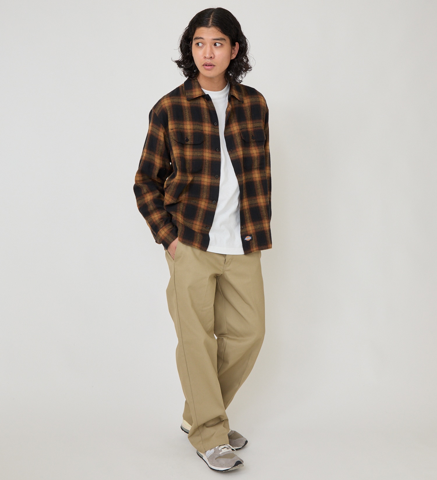 Dickies(ディッキーズ)のオンブレフランネルワークシャツ|トップス/シャツ/ブラウス/メンズ|イエロー系その他