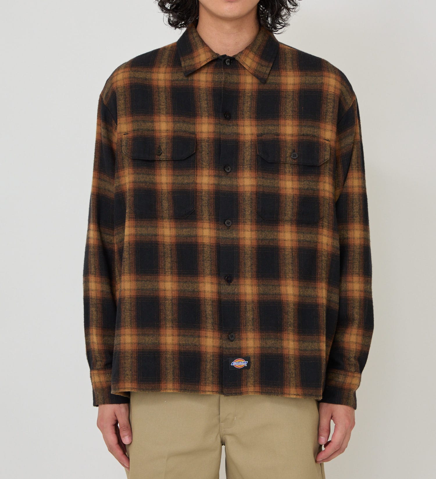 Dickies(ディッキーズ)のオンブレフランネルワークシャツ|トップス/シャツ/ブラウス/メンズ|イエロー系その他