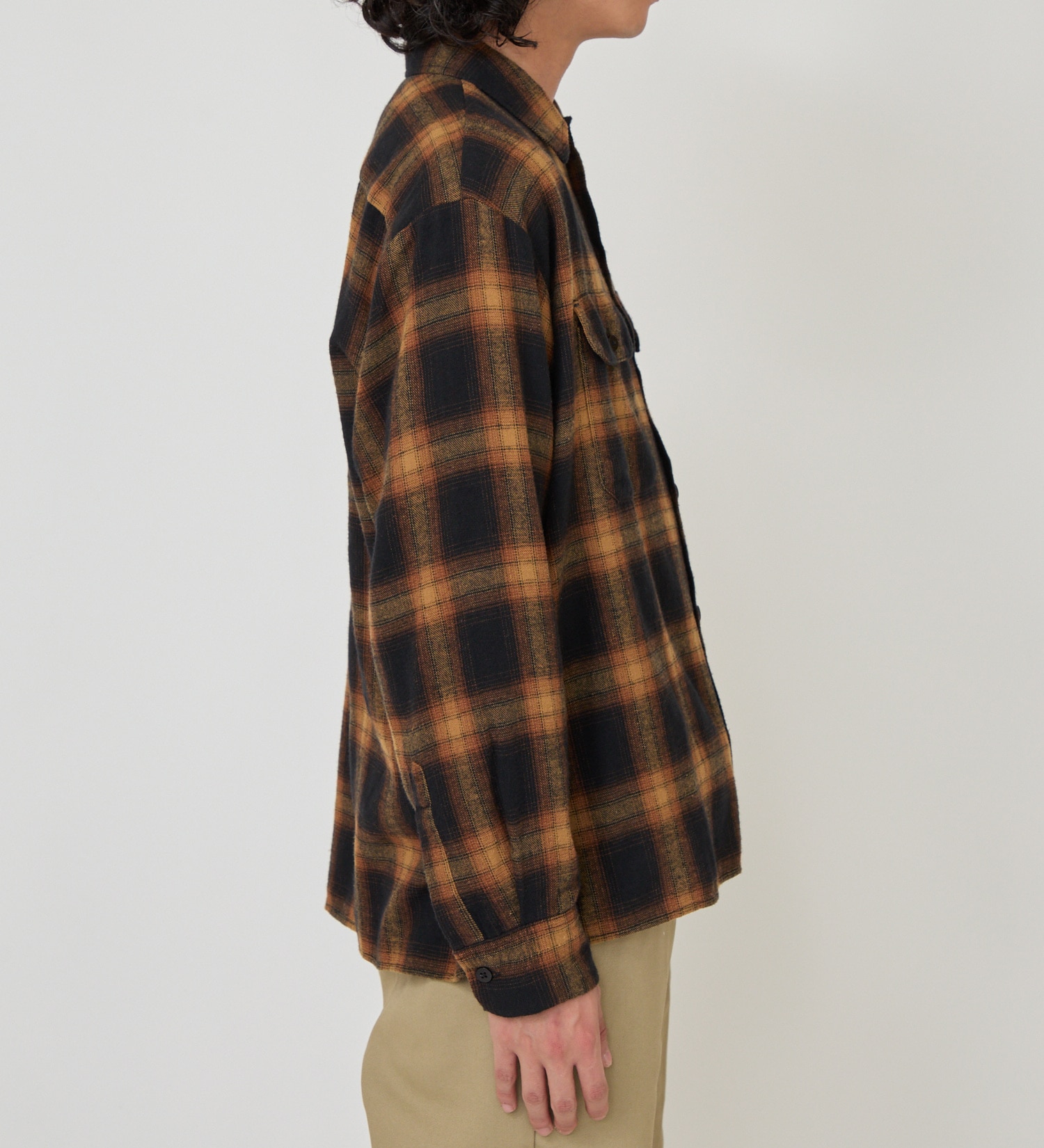 Dickies(ディッキーズ)のオンブレフランネルワークシャツ|トップス/シャツ/ブラウス/メンズ|イエロー系その他