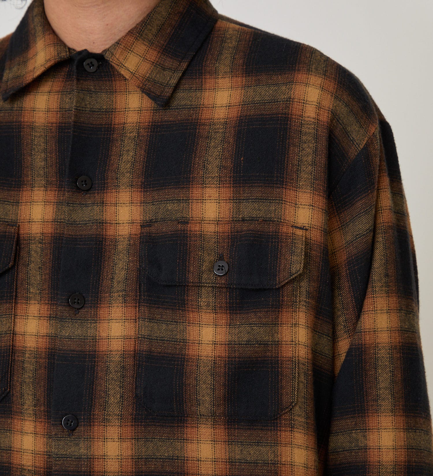 Dickies(ディッキーズ)のオンブレフランネルワークシャツ|トップス/シャツ/ブラウス/メンズ|イエロー系その他