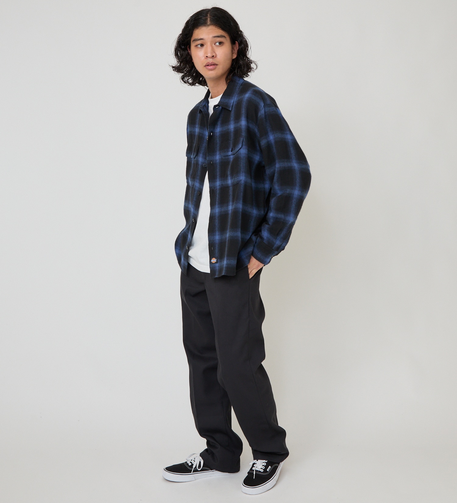 Dickies(ディッキーズ)のオンブレフランネルワークシャツ|トップス/シャツ/ブラウス/メンズ|ブルー系その他