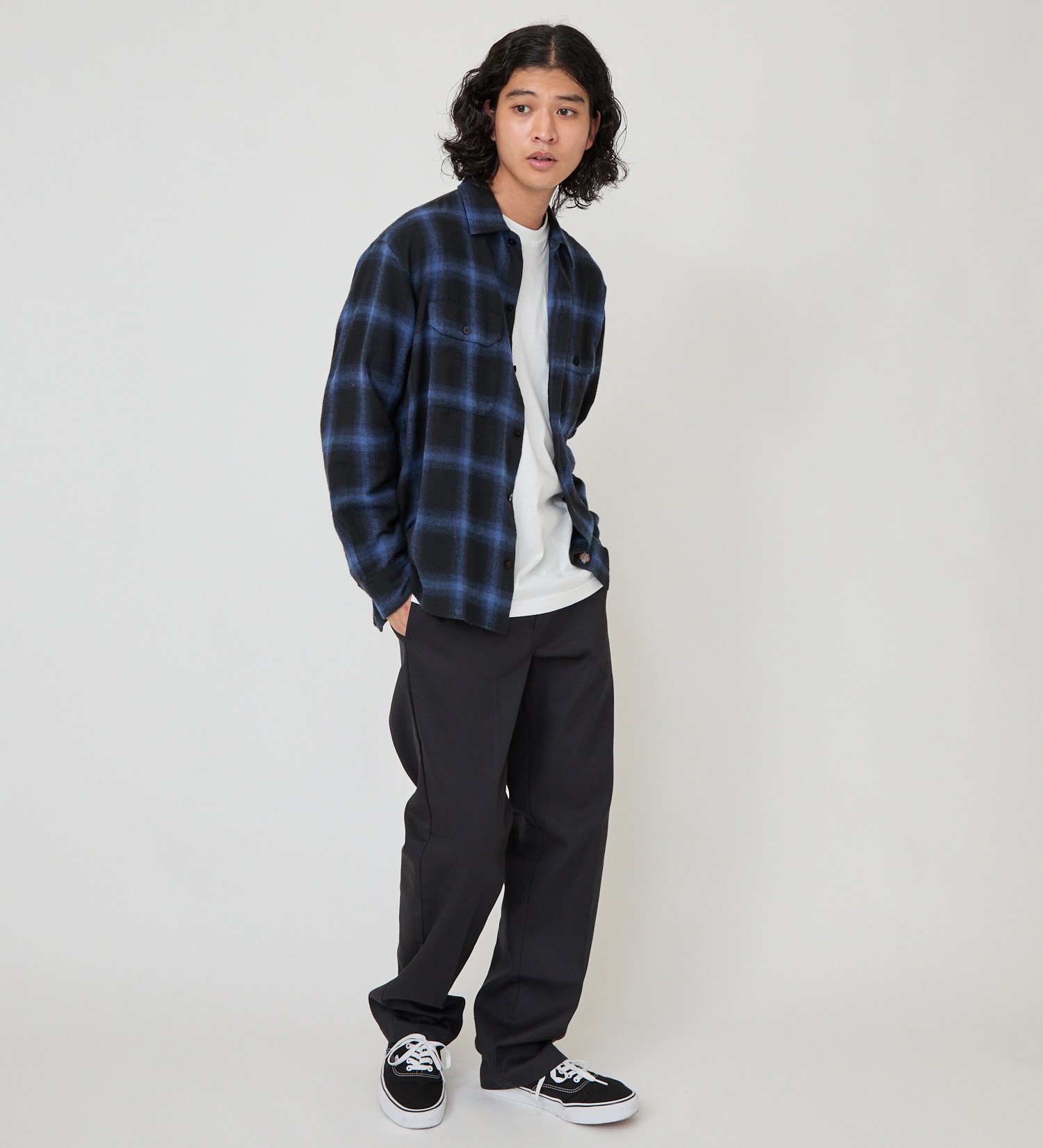 Dickies(ディッキーズ)のオンブレフランネルワークシャツ|トップス/シャツ/ブラウス/メンズ|ブルー系その他