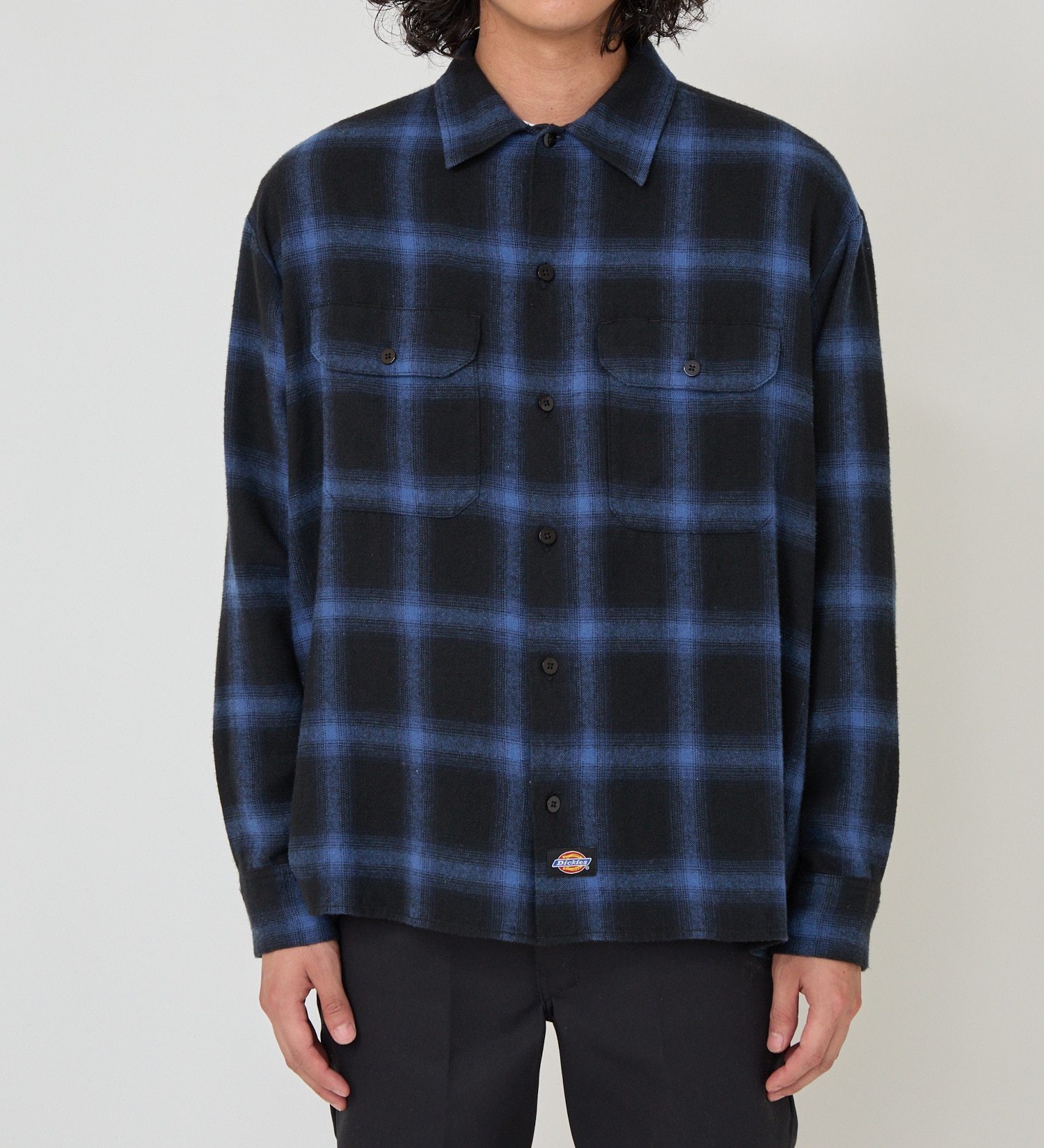 Dickies(ディッキーズ)のオンブレフランネルワークシャツ|トップス/シャツ/ブラウス/メンズ|ブルー系その他