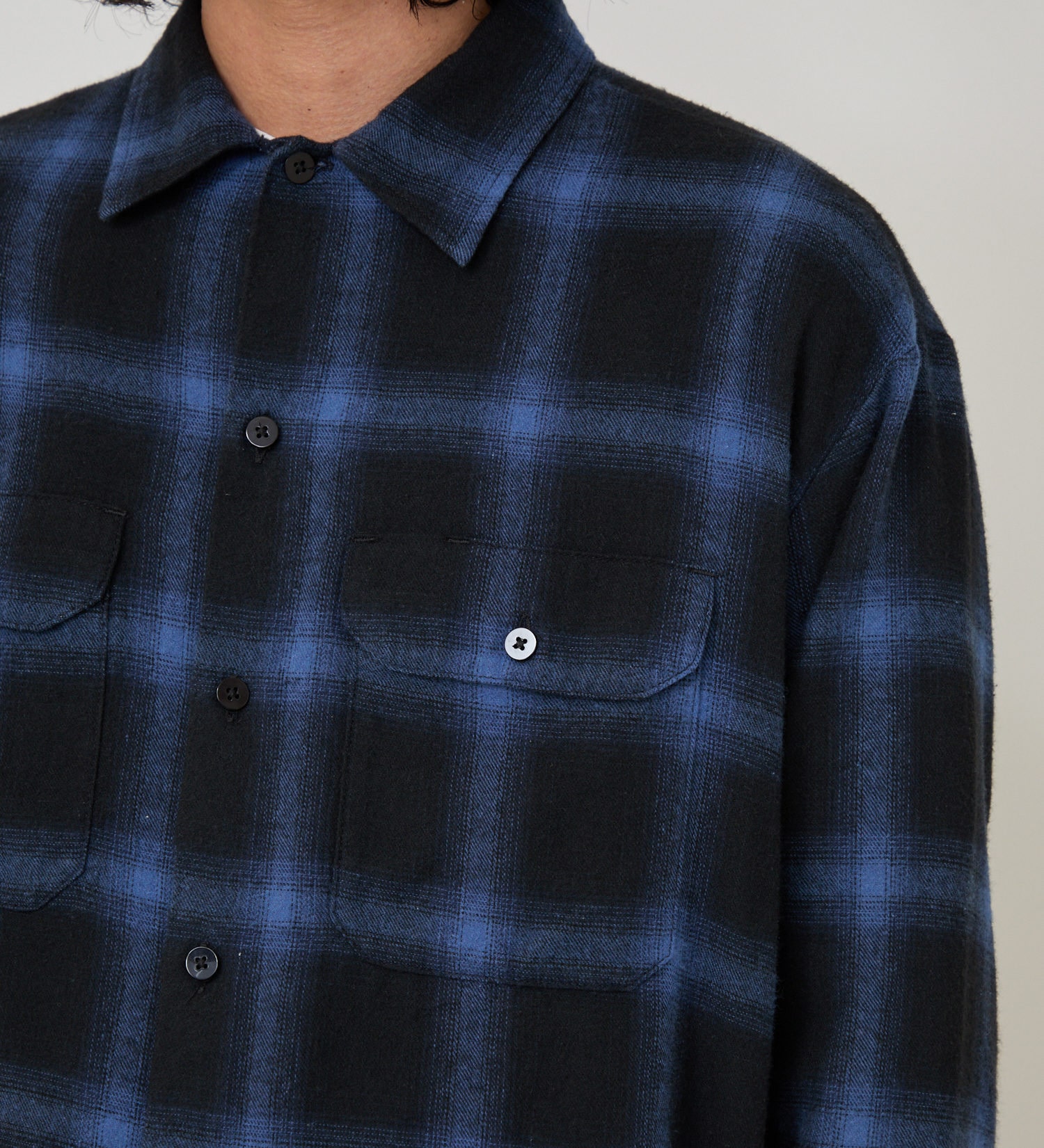 Dickies(ディッキーズ)のオンブレフランネルワークシャツ|トップス/シャツ/ブラウス/メンズ|ブルー系その他