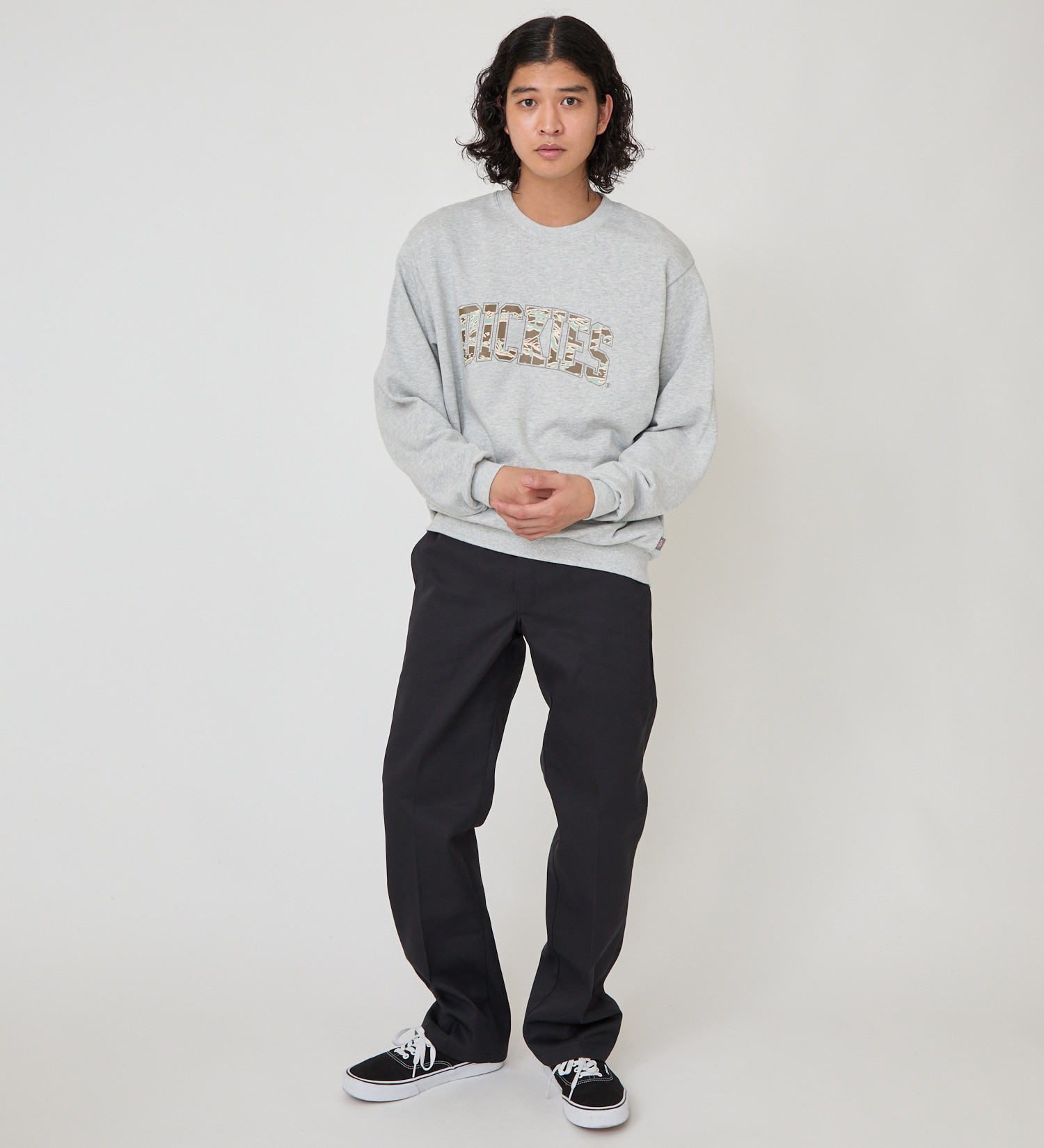 Dickies(ディッキーズ)のカモフラージュロゴスウェット|トップス/スウェット/メンズ|ヘザ－グレー