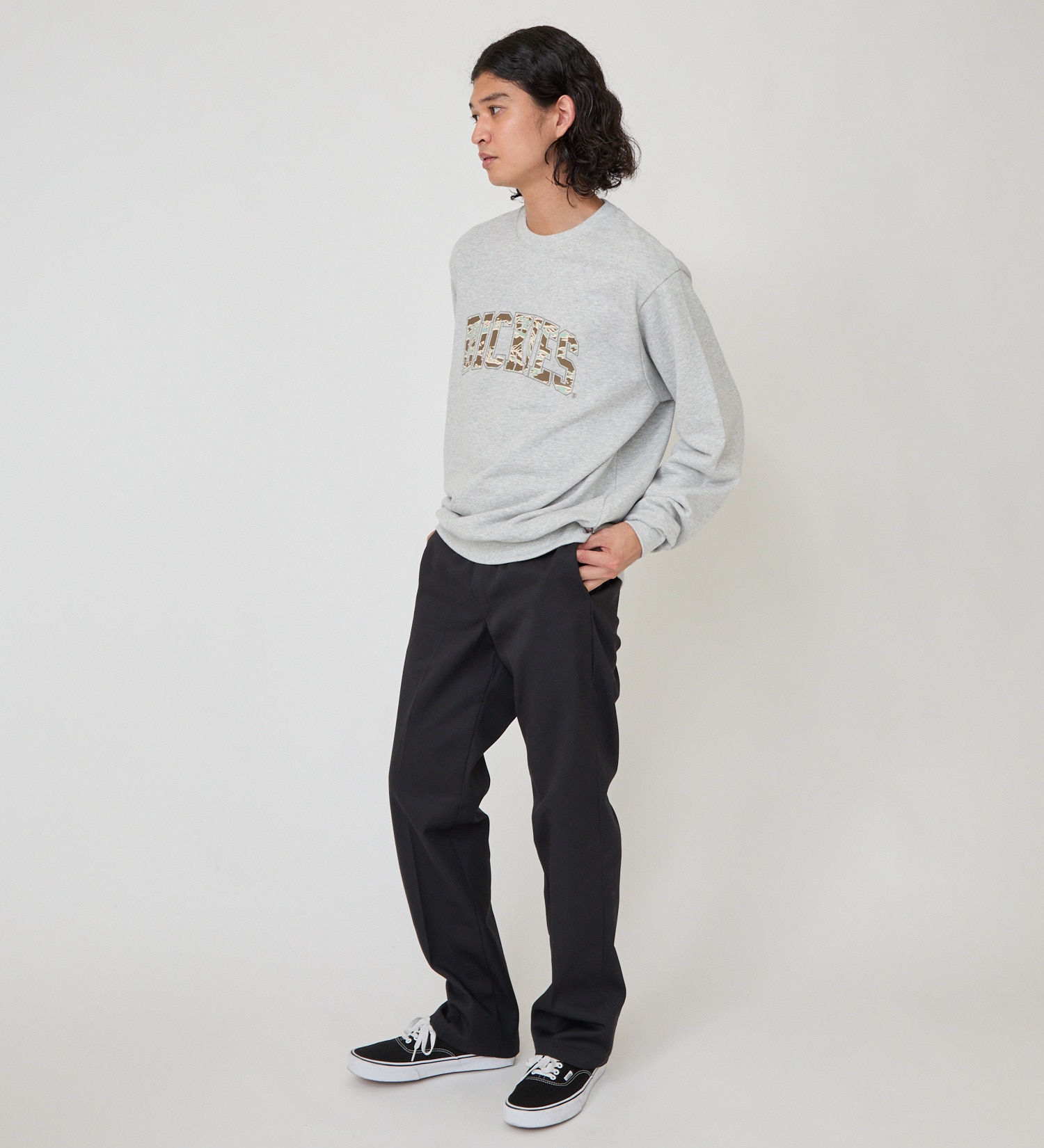 Dickies(ディッキーズ)のカモフラージュロゴスウェット|トップス/スウェット/メンズ|ヘザ－グレー