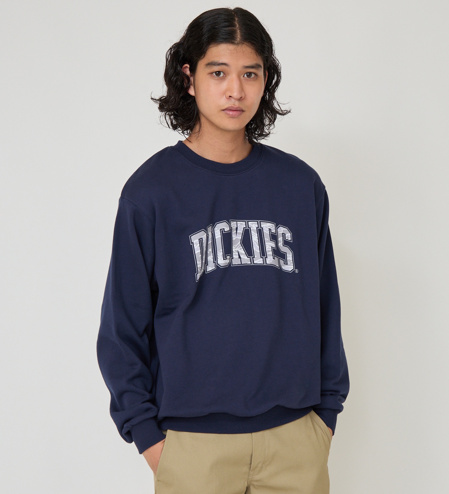 Dickies(ディッキーズ)のカモフラージュロゴスウェット|トップス/スウェット/メンズ|ネイビー